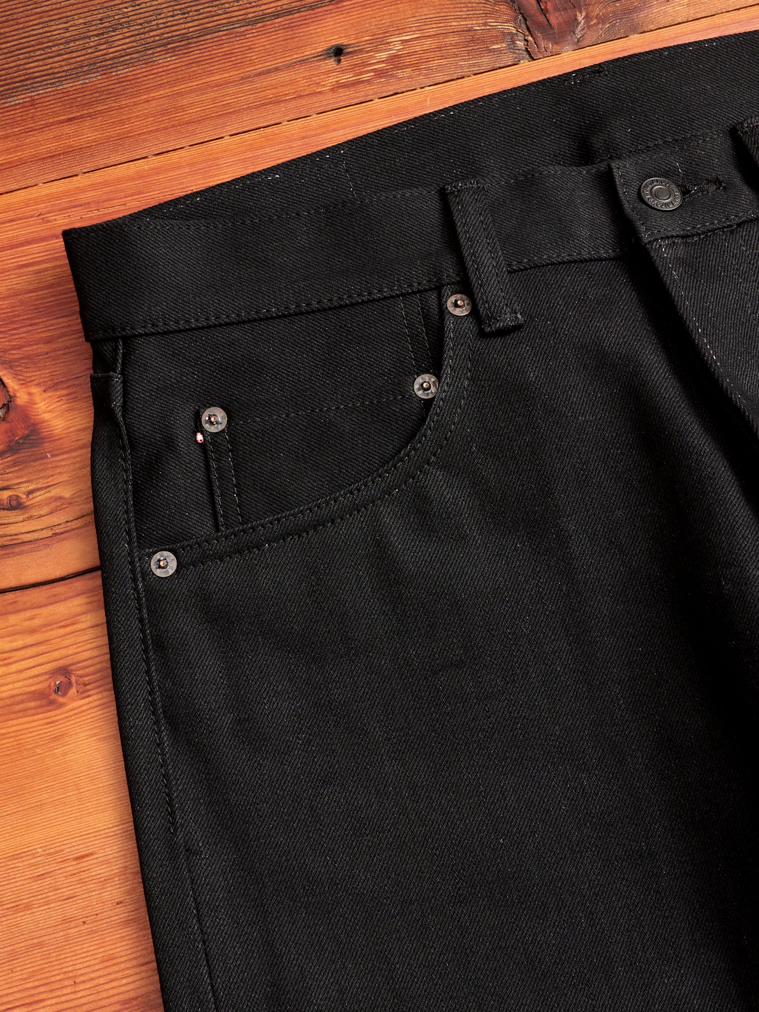 BOM00X "Momotaro x Blue Owl" 15.7oz Selvedge Denim - High Tapered Fit - Image 5