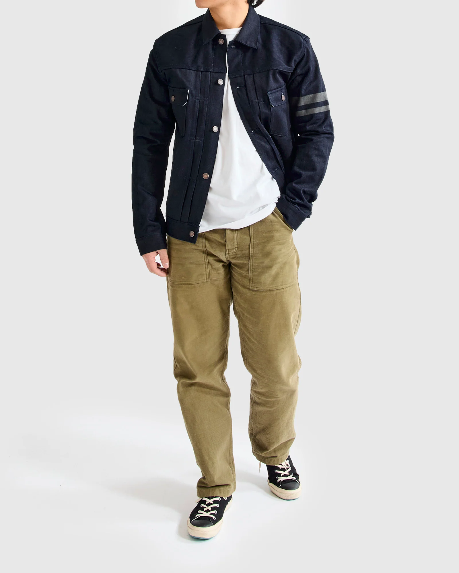 BOM018-J "Grand Indigo – Midnight Edition" 14oz Selvedge Denim Jacket - Image 11