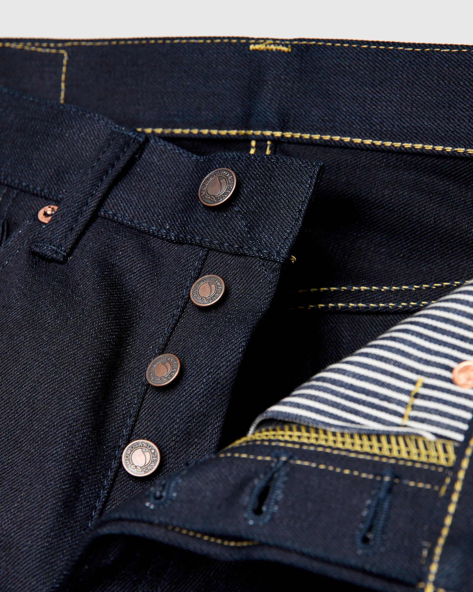BOM018-N "Grand Indigo – Midnight Edition" 14oz Selvedge Denim - Natural Tapered Fit - Image 9