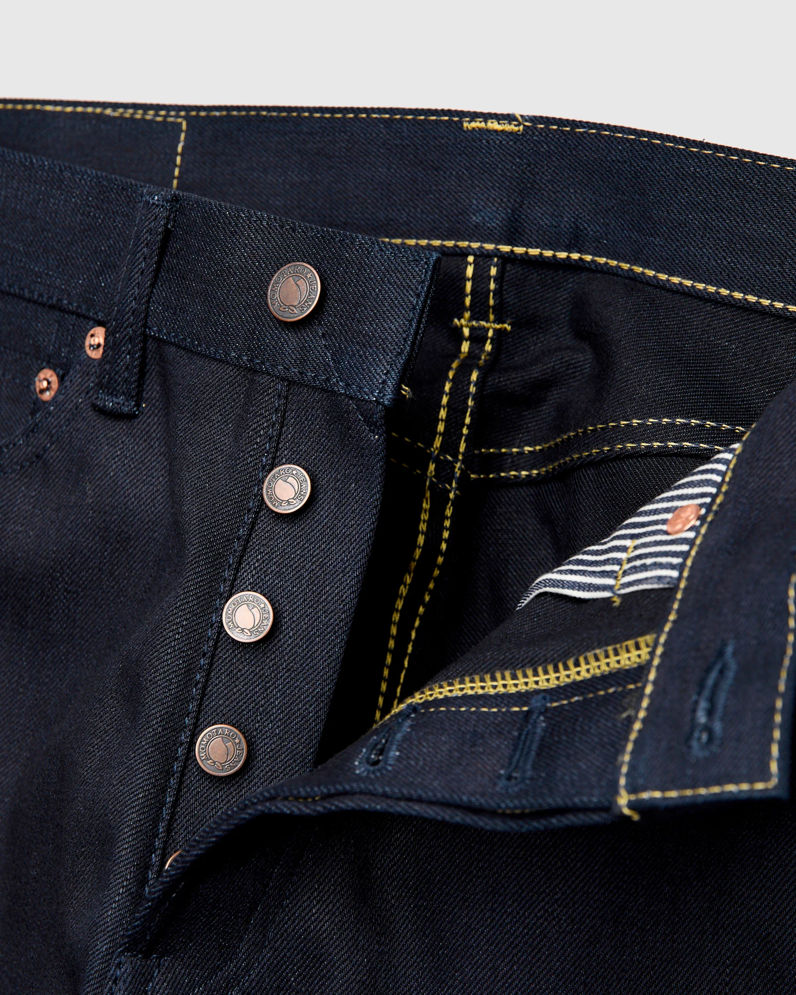 BOM018-W "Grand Indigo – Midnight Edition" 14oz Selvedge Denim - Wide Straight Fit - Image 9