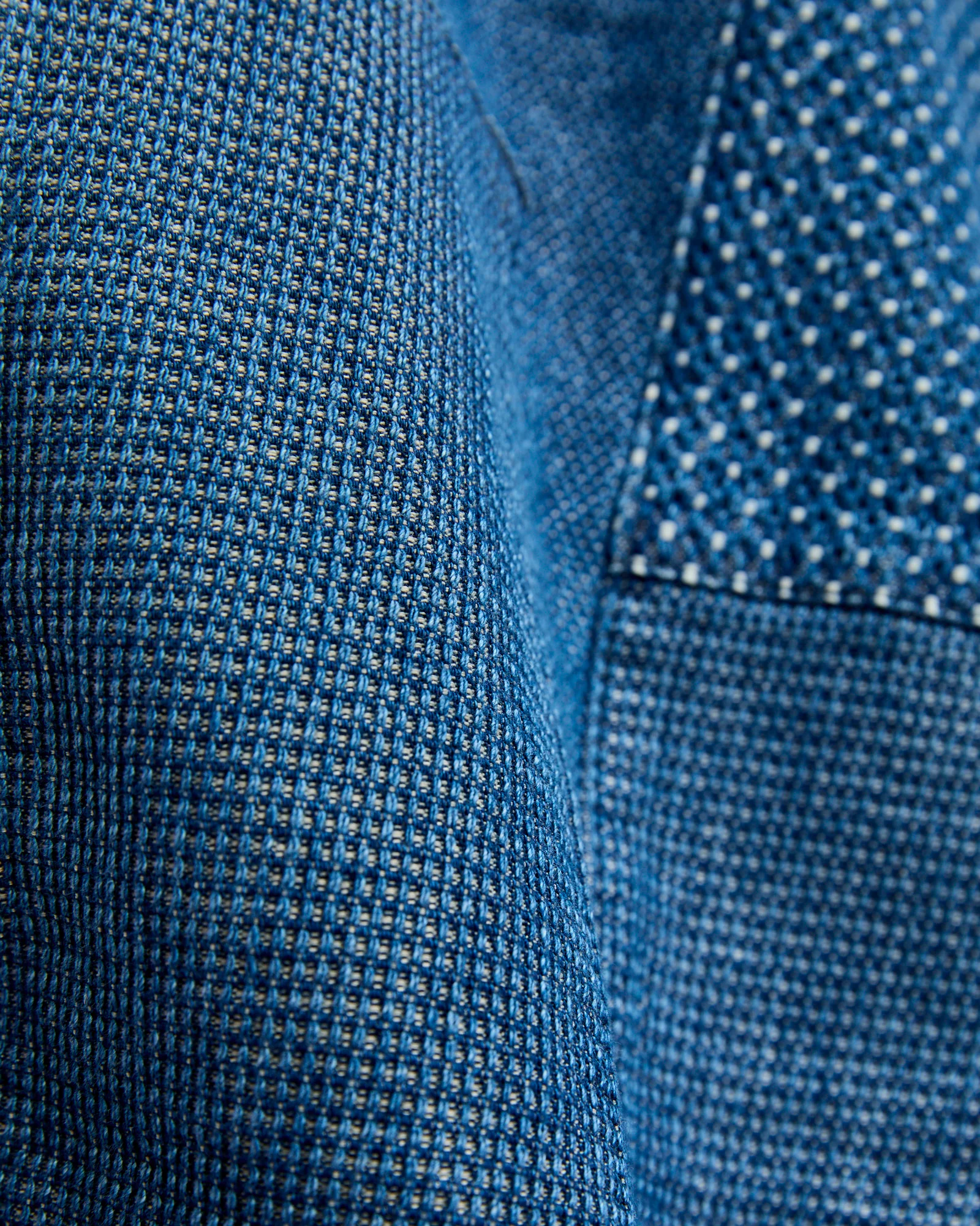 Boro Patchwork Wide Pants in Indigo 3-Year Wash - Image 8