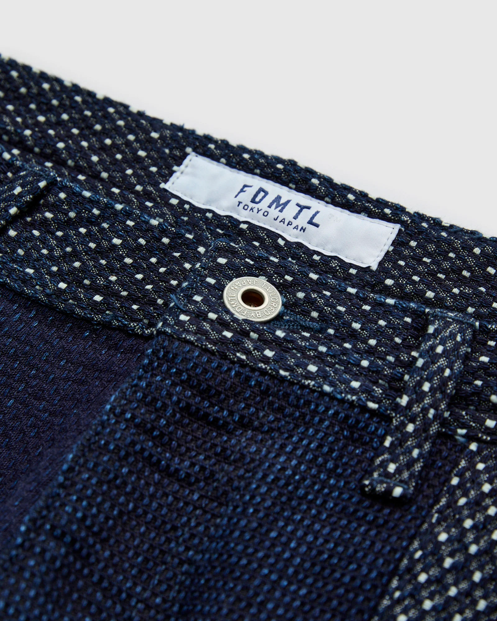 Boro Patchwork Wide Pants in Rinsed Indigo - Image 5