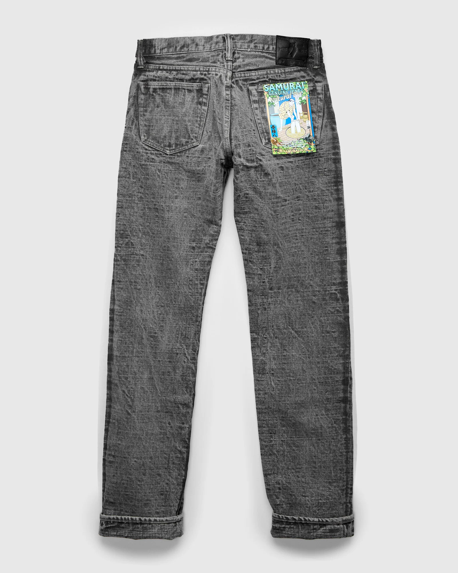BOS710XX-SU "Shizen" 18oz Sumi Ink Selvedge Denim - Slim Straight Fit - Image 3