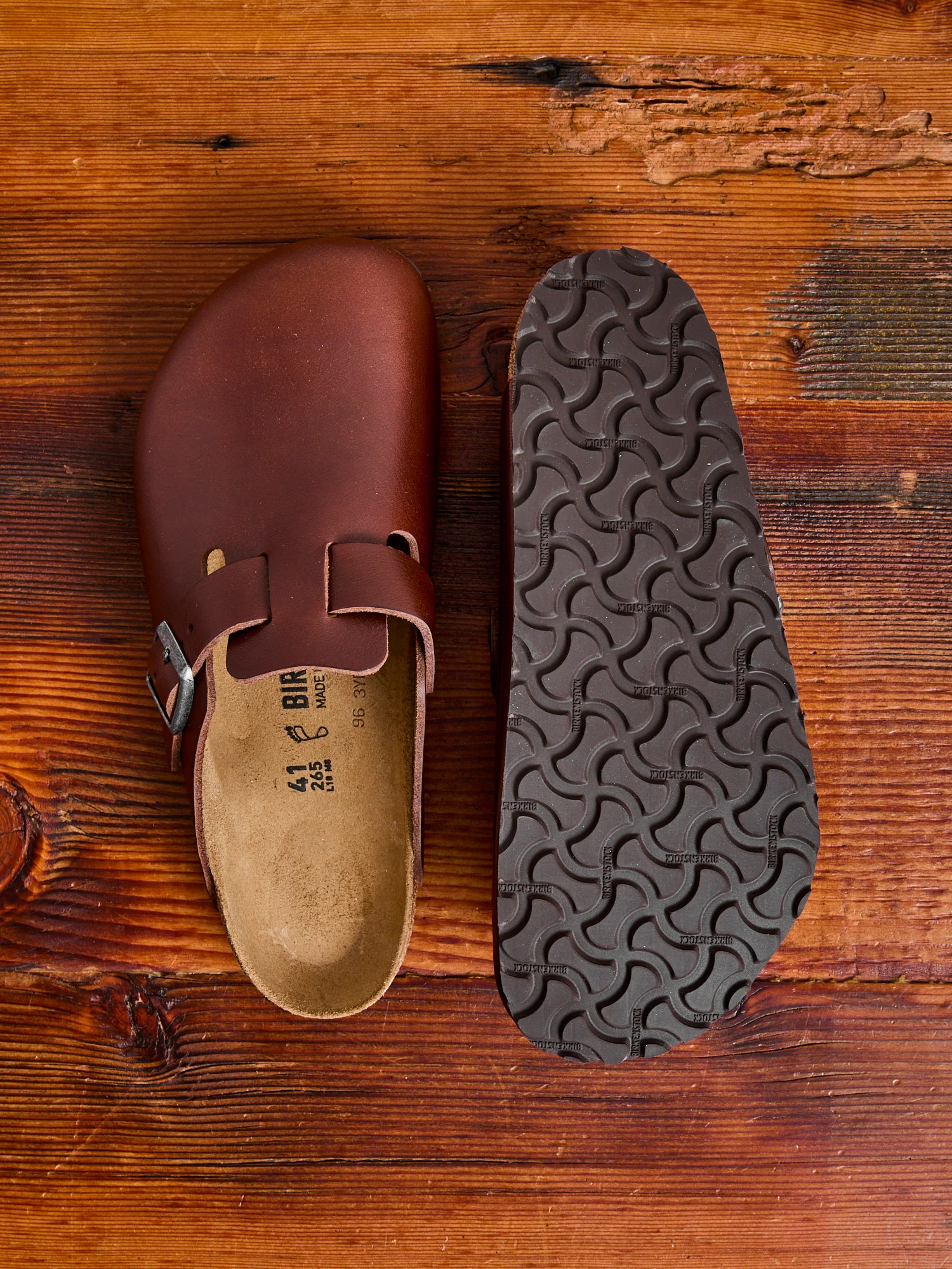 Boston Clog in Vintage Wood Roast Leather - Image 2