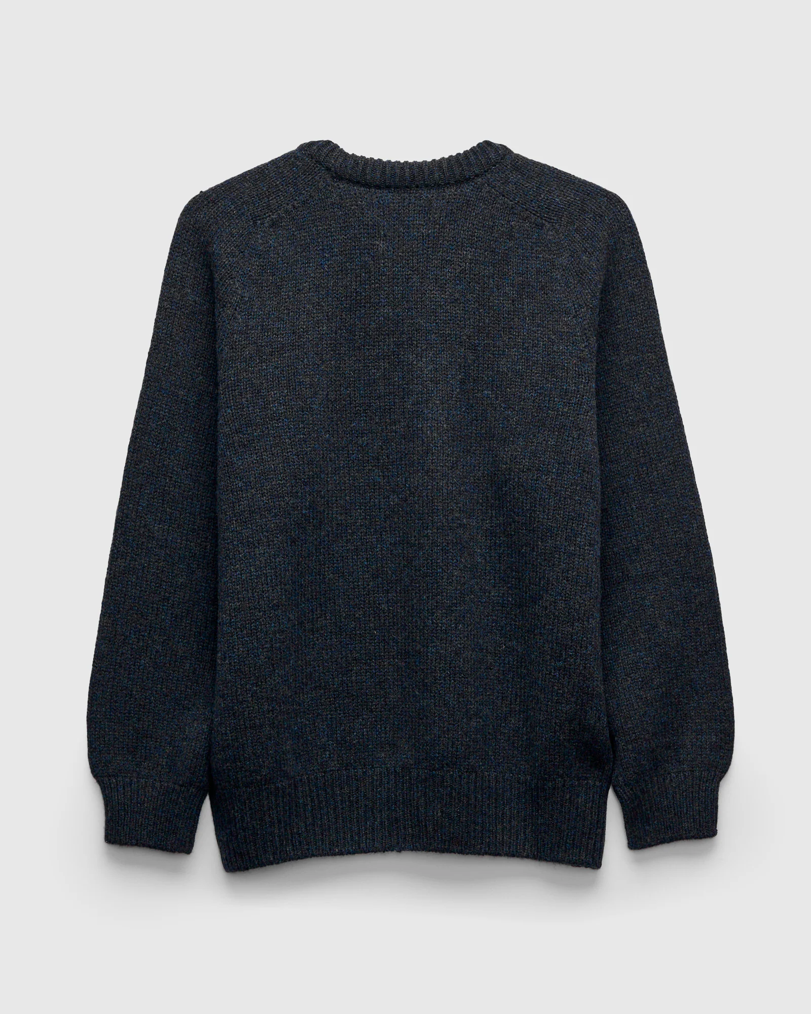 "Boxy Space Knit" Wool Sweater in Storm - Image 3