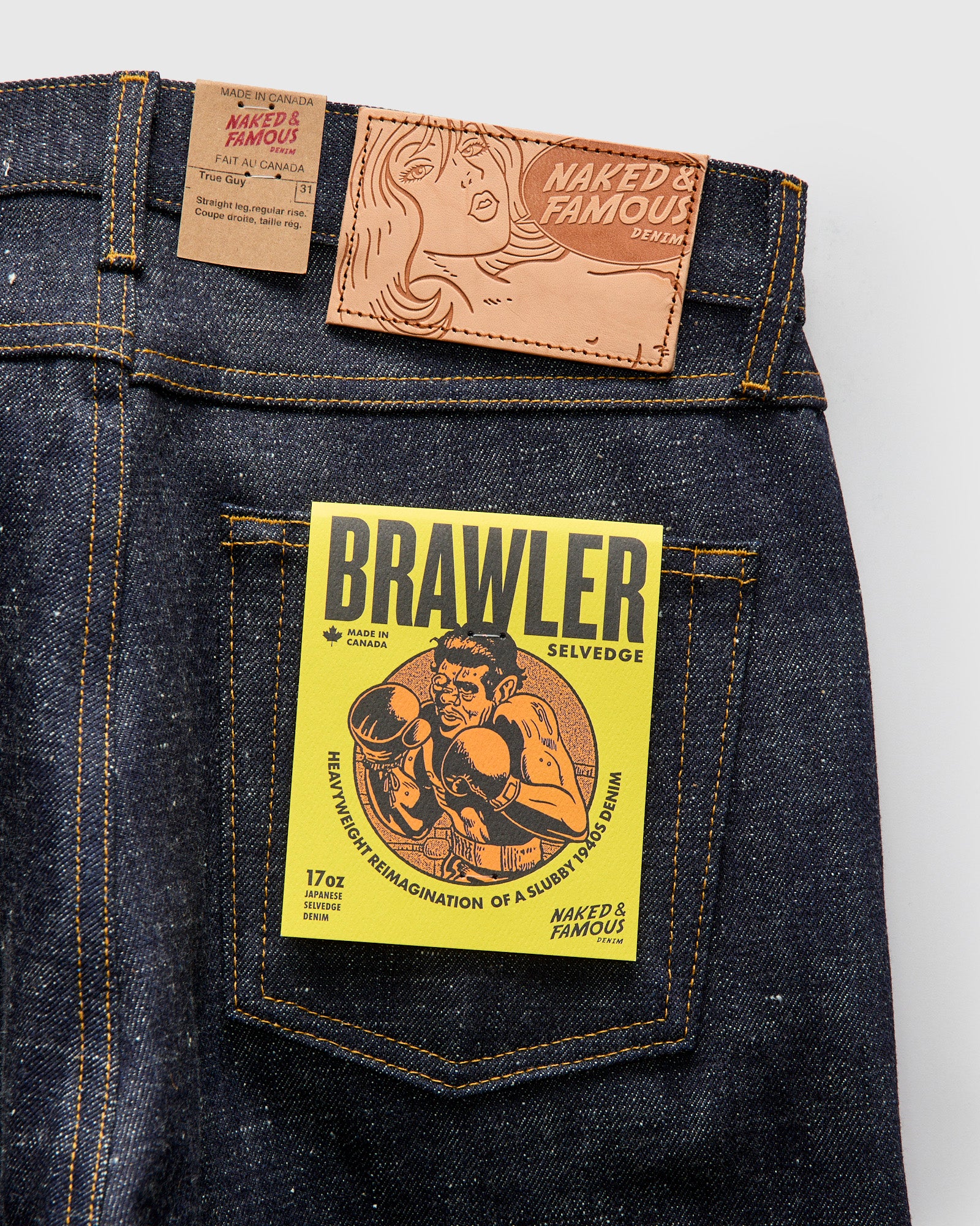 "Brawler" 17oz Selvedge Denim - True Guy Fit - Image 4