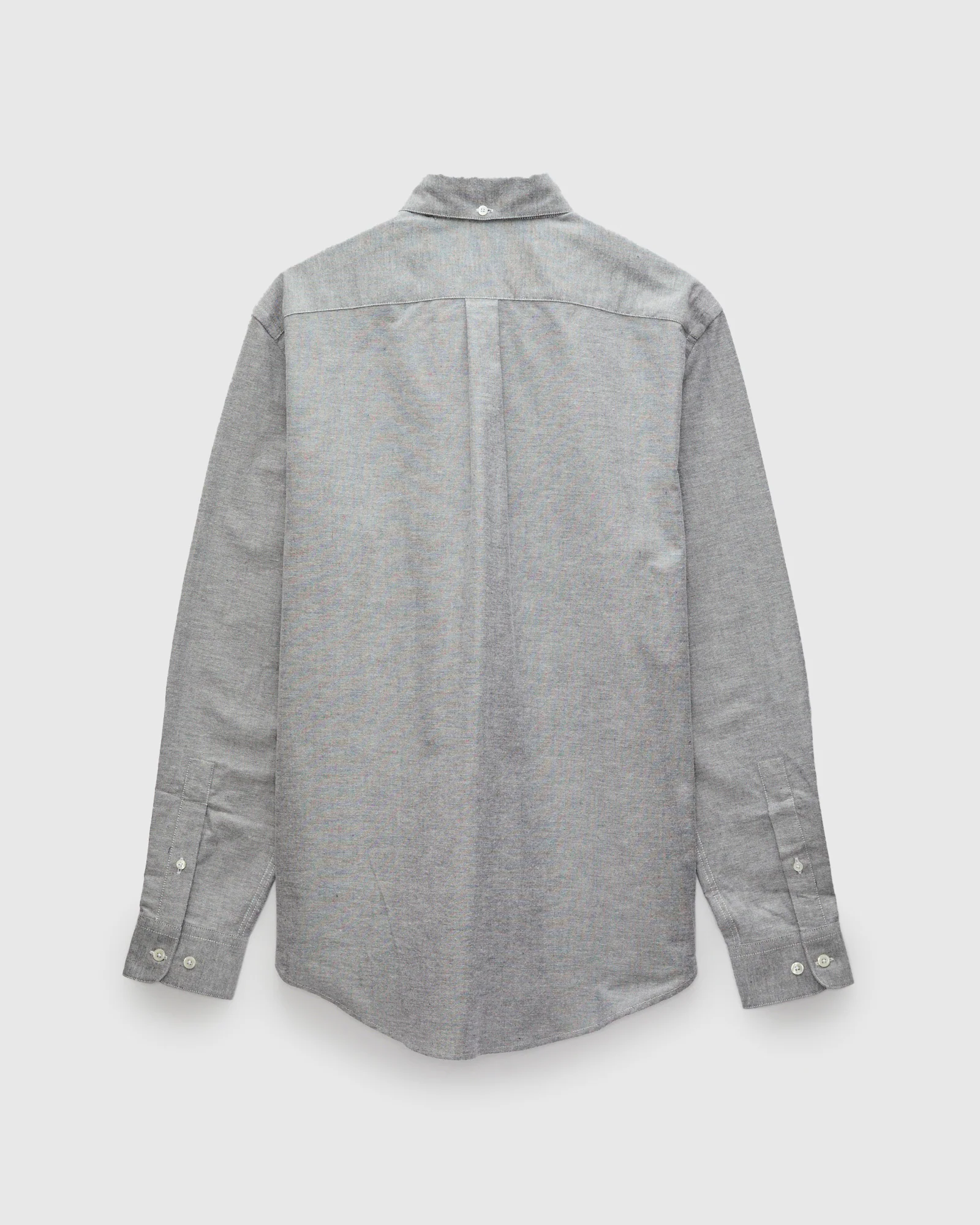 Brushed Oxford Button-Up Shirt in Blue - Image 3
