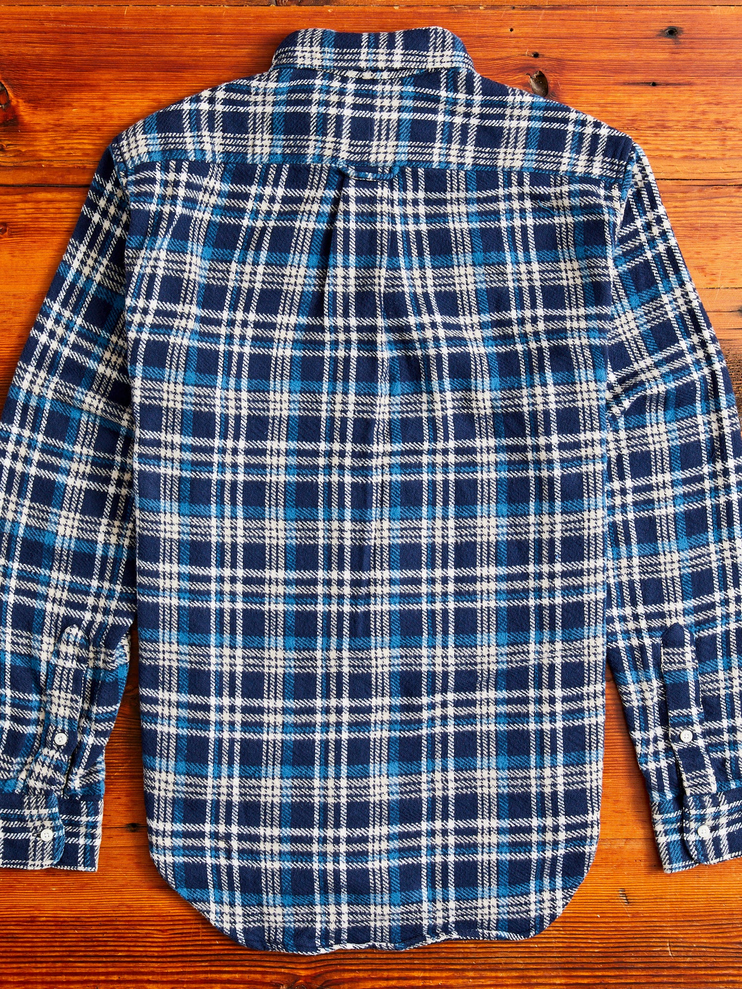 Brushed Triple-Yarn Flannel in Aqua - Image 8
