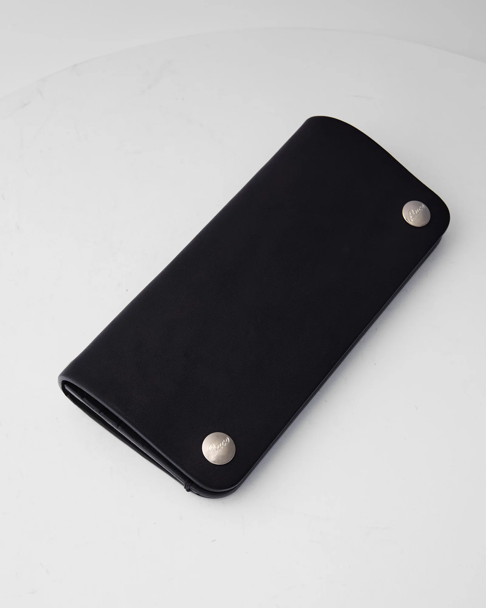 Buco Leather Trucker Wallet in Black - Image 4