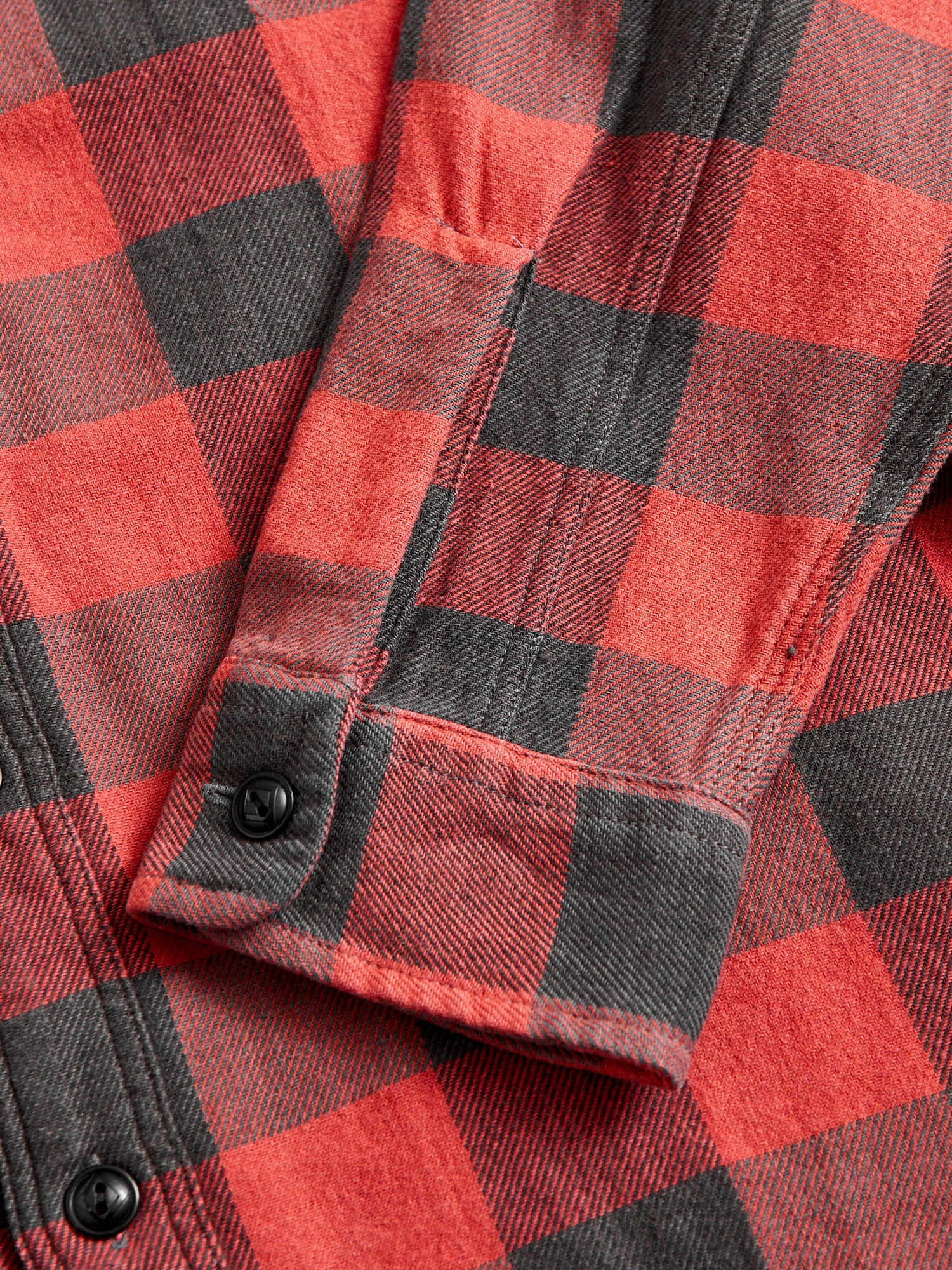 Buffalo Check Work Shirt in Red - Image 6