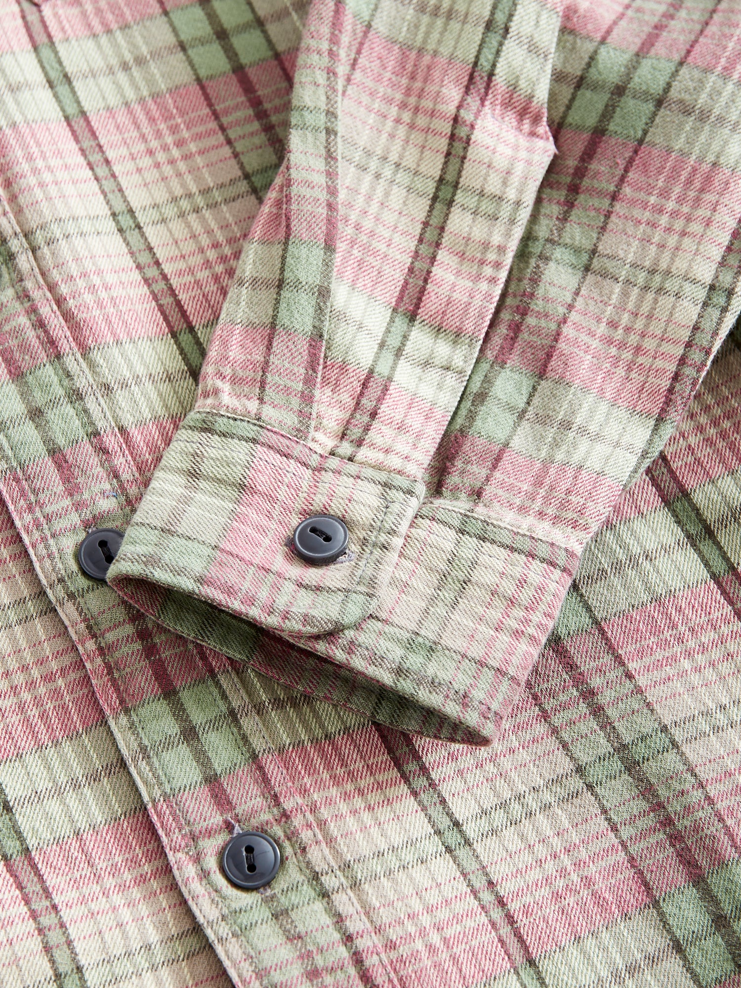 Butte Work Shirt in Sage/Pink - Image 5