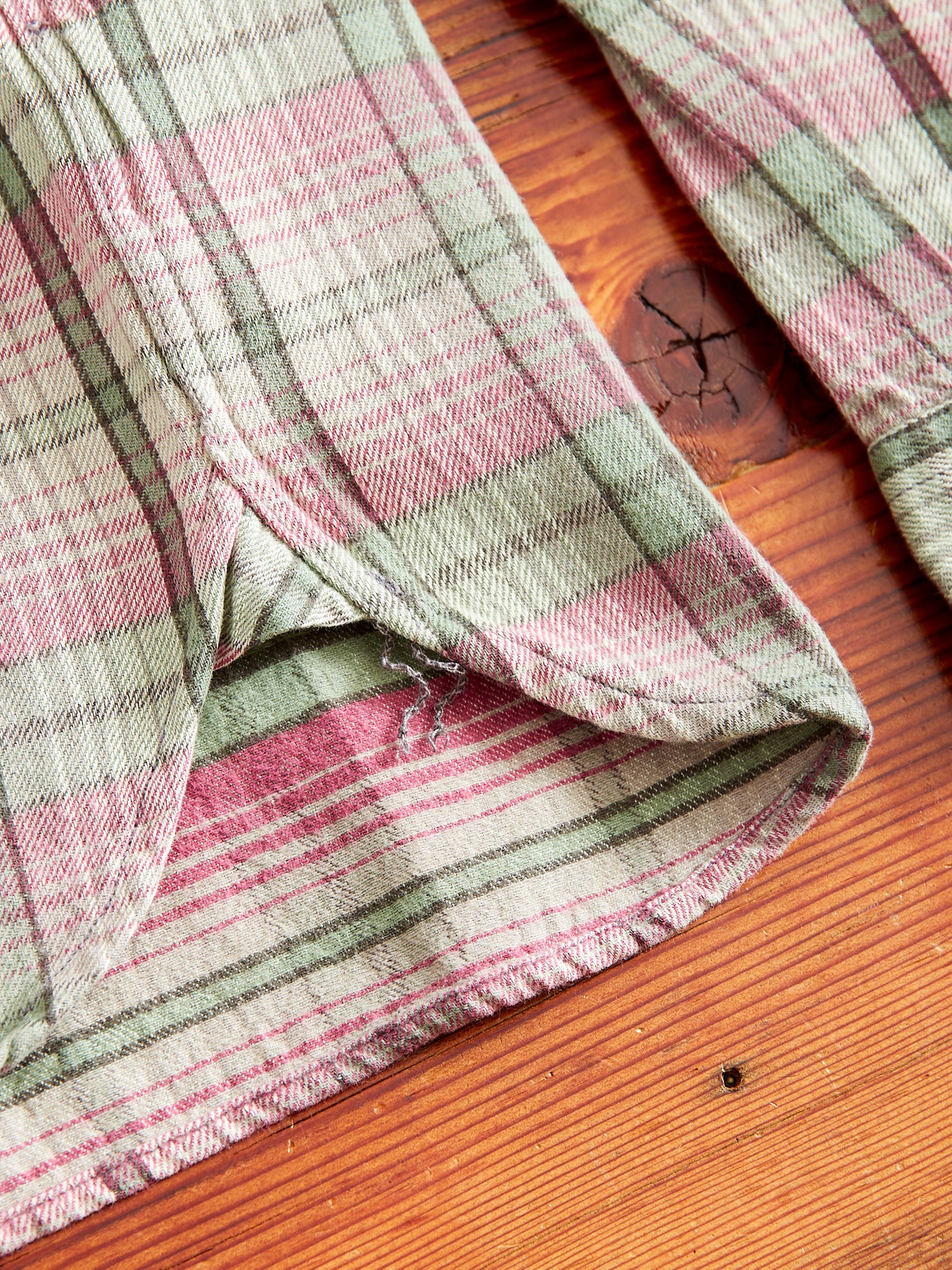 Butte Work Shirt in Sage/Pink - Image 7