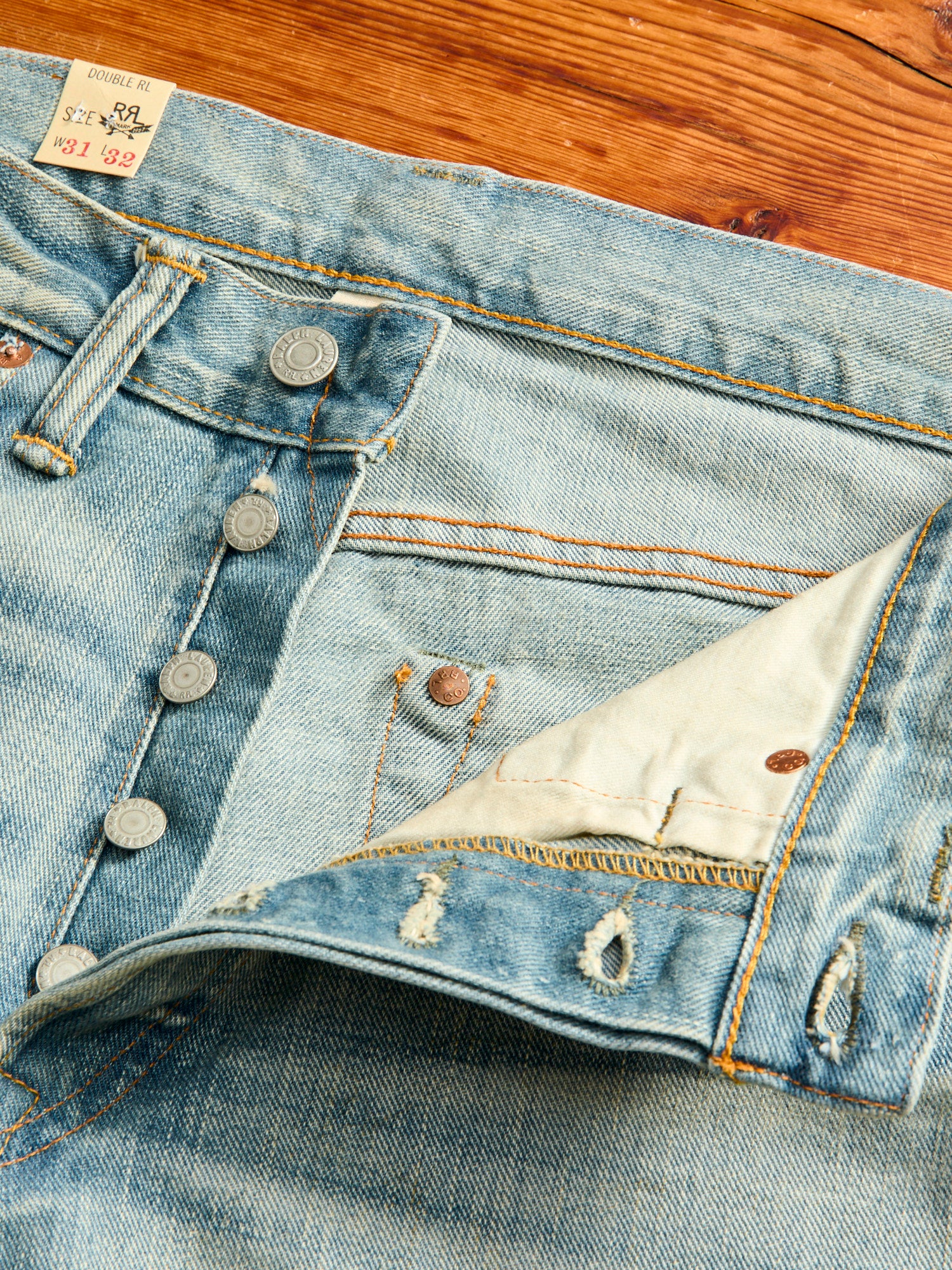 "Camden Wash" 13.7oz Selvedge Denim - Straight Fit - Image 8