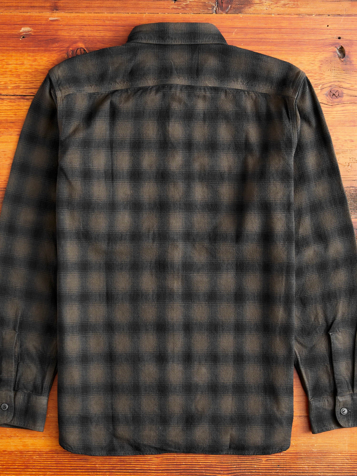 Cameron Canvas Workshirt in Black/Grey - Image 10
