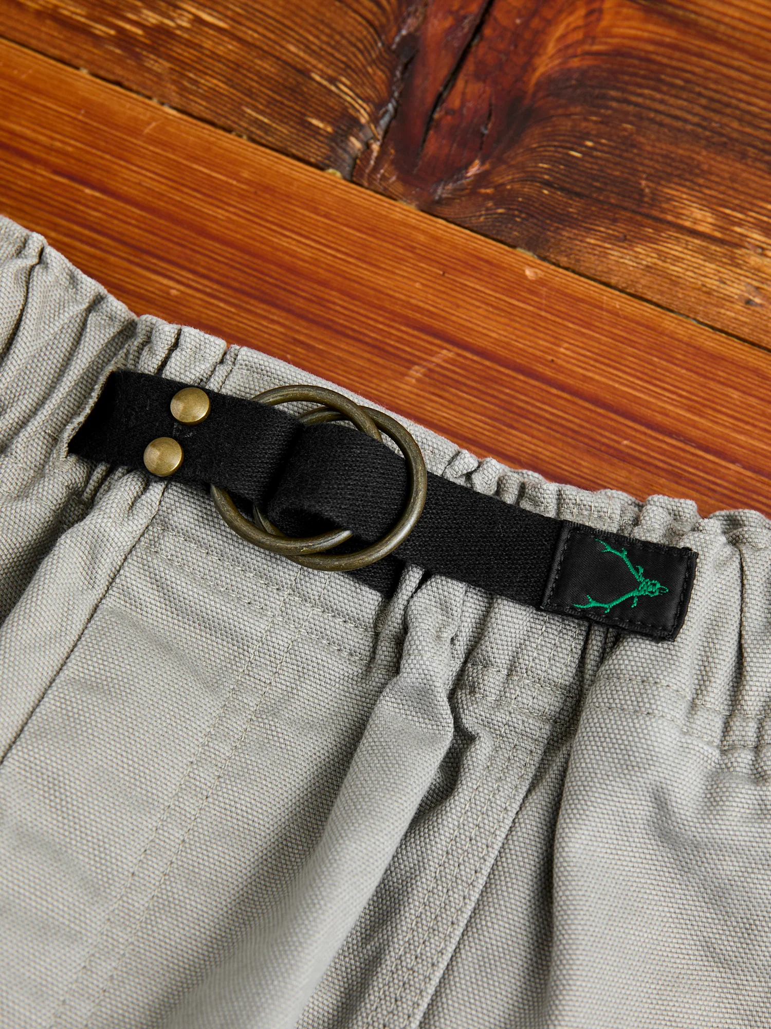 Canvas Belted C.S Pant in Grey - Image 5