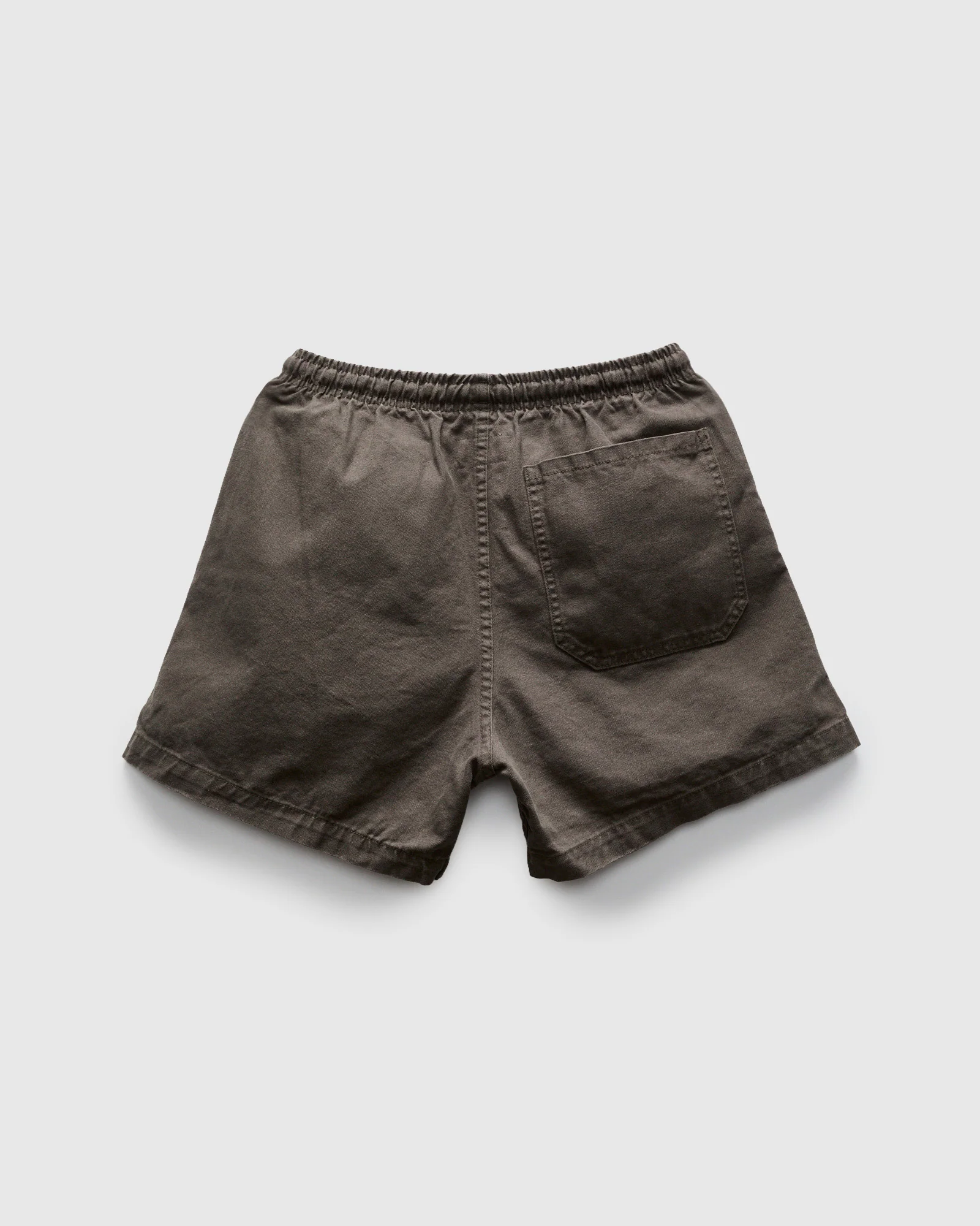 Canvas Lounge Shorts in Faded Black - Image 2