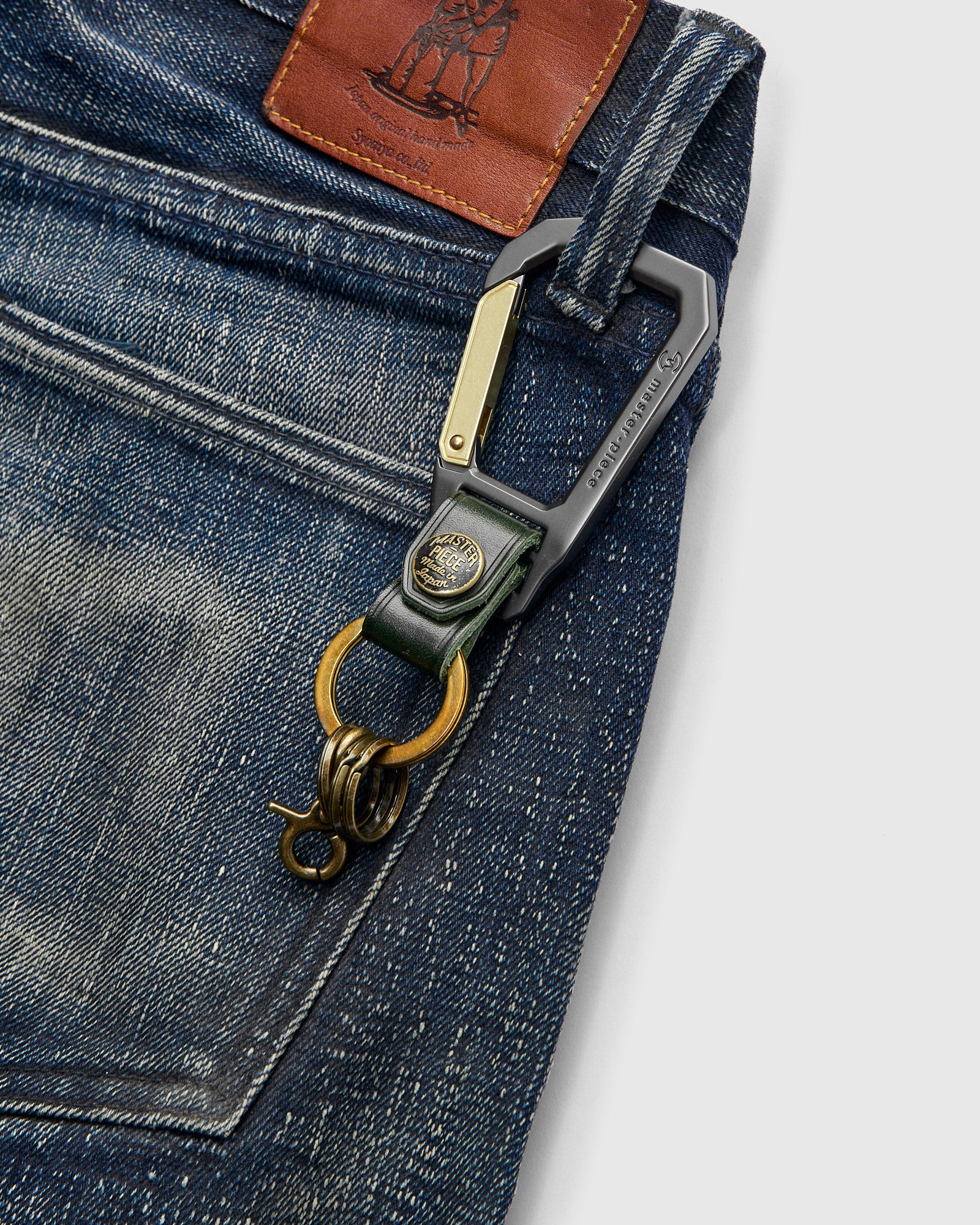 Carabiner Keychain in Green - Image 2