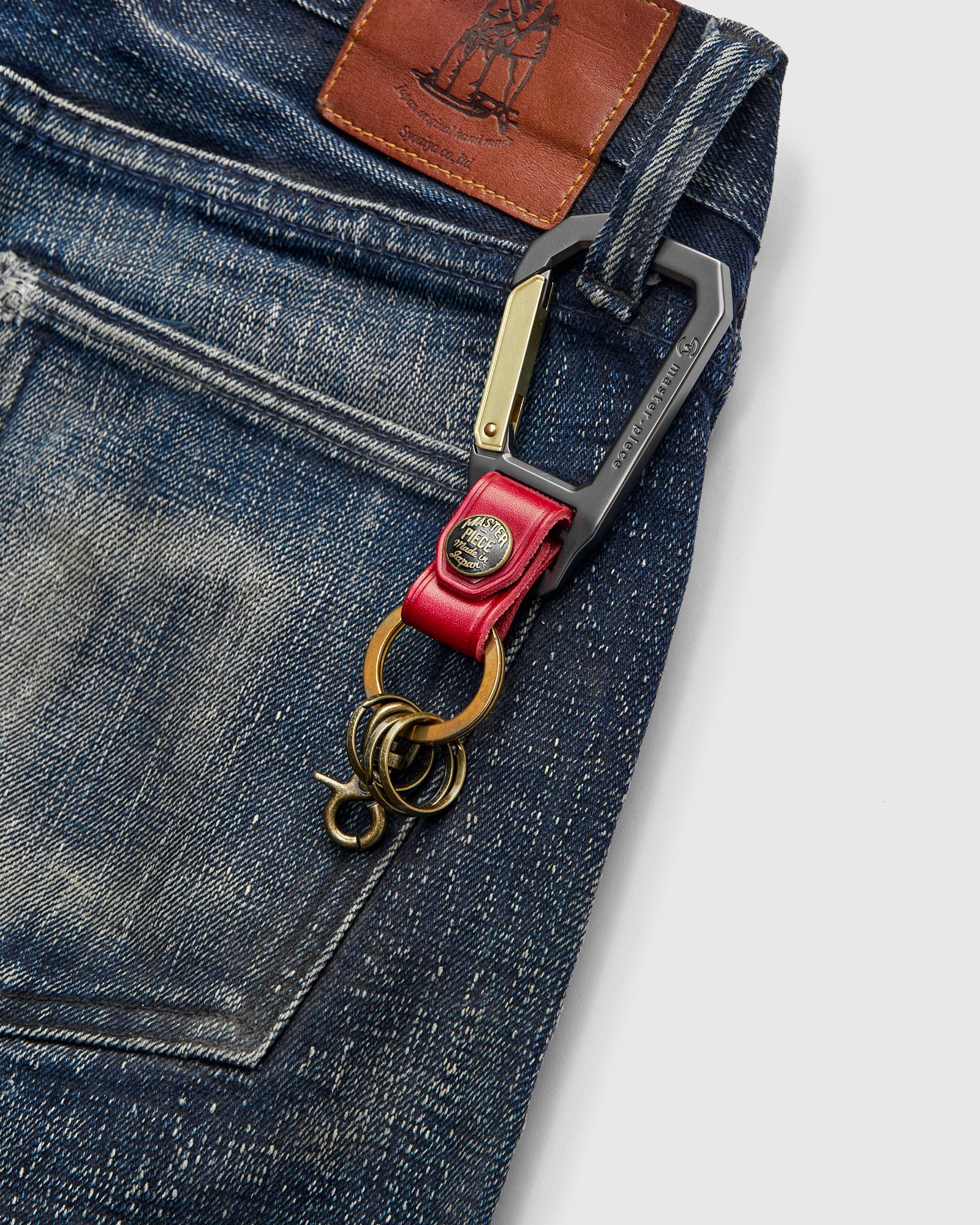 Carabiner Keychain in Red - Image 2