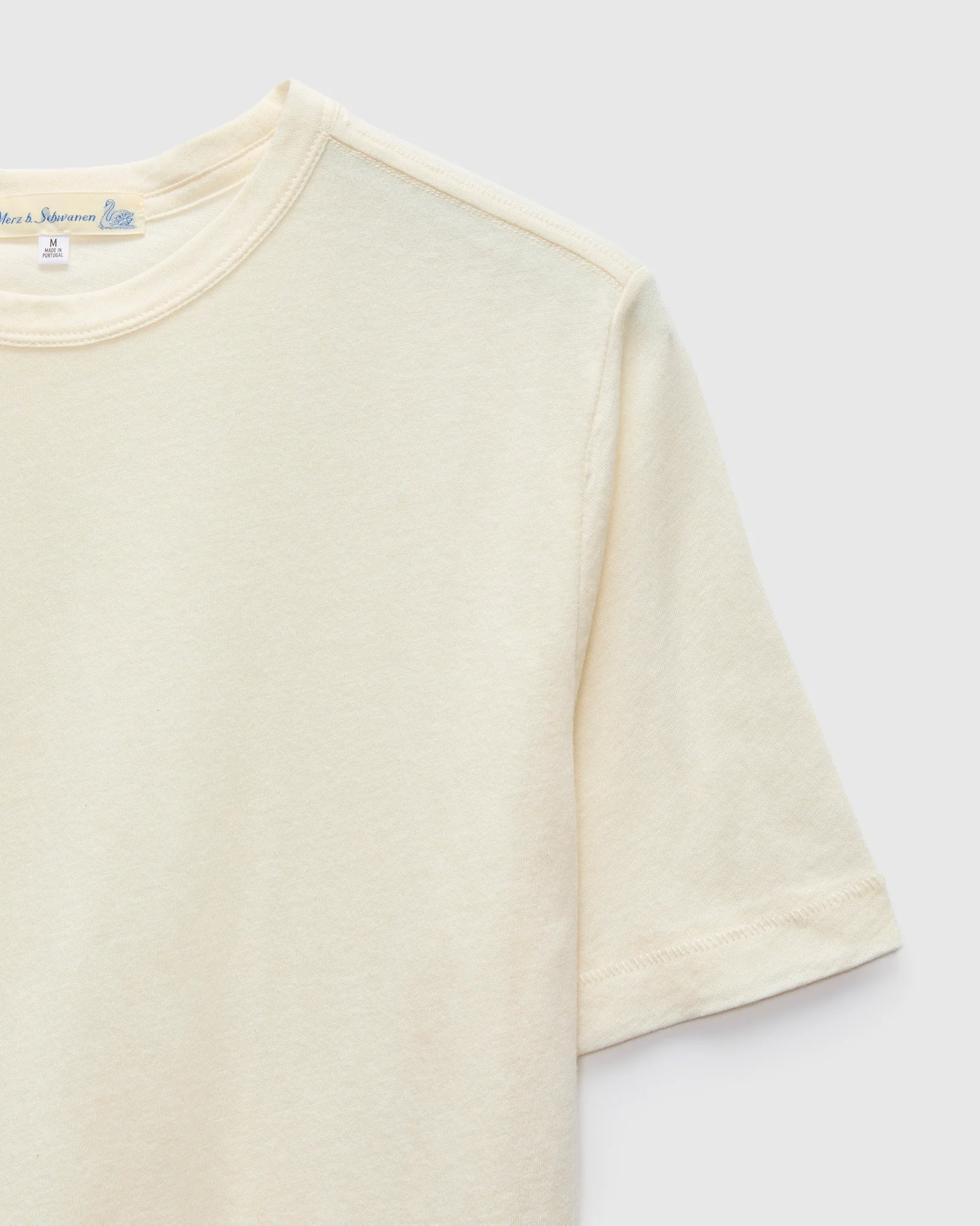 Cotton Cashmere T-Shirt in Nature - Image 6