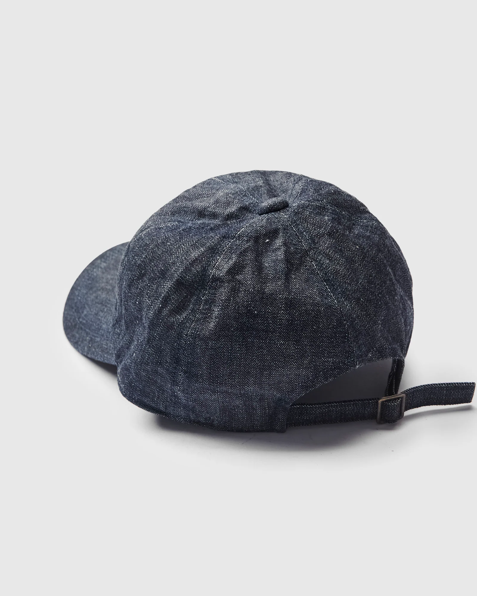 Chain Embroidery Denim Cap in Indigo Blue - Image 4