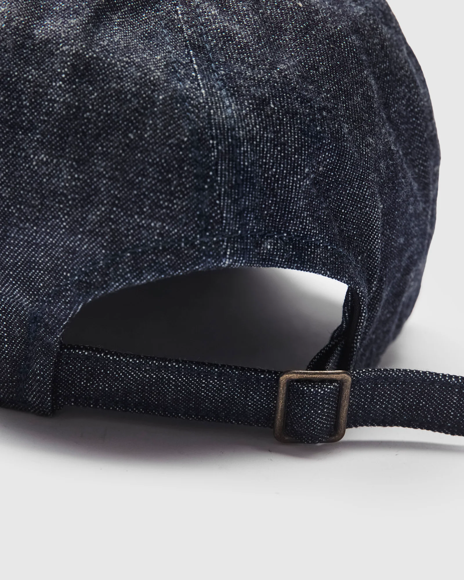 Chain Embroidery Denim Cap in Indigo Blue - Image 5