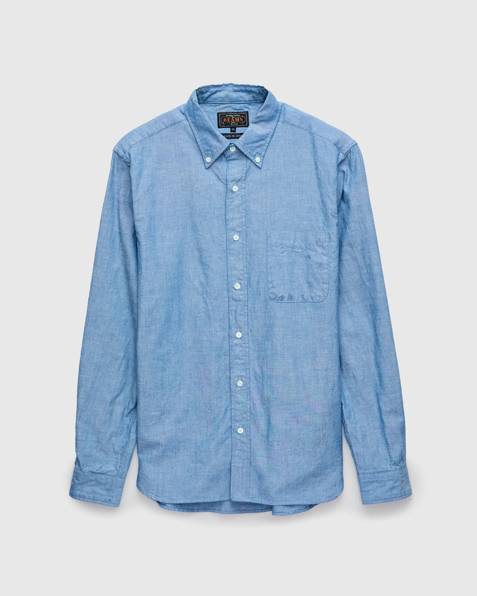 Chambray Button-Down Shirt in Blue