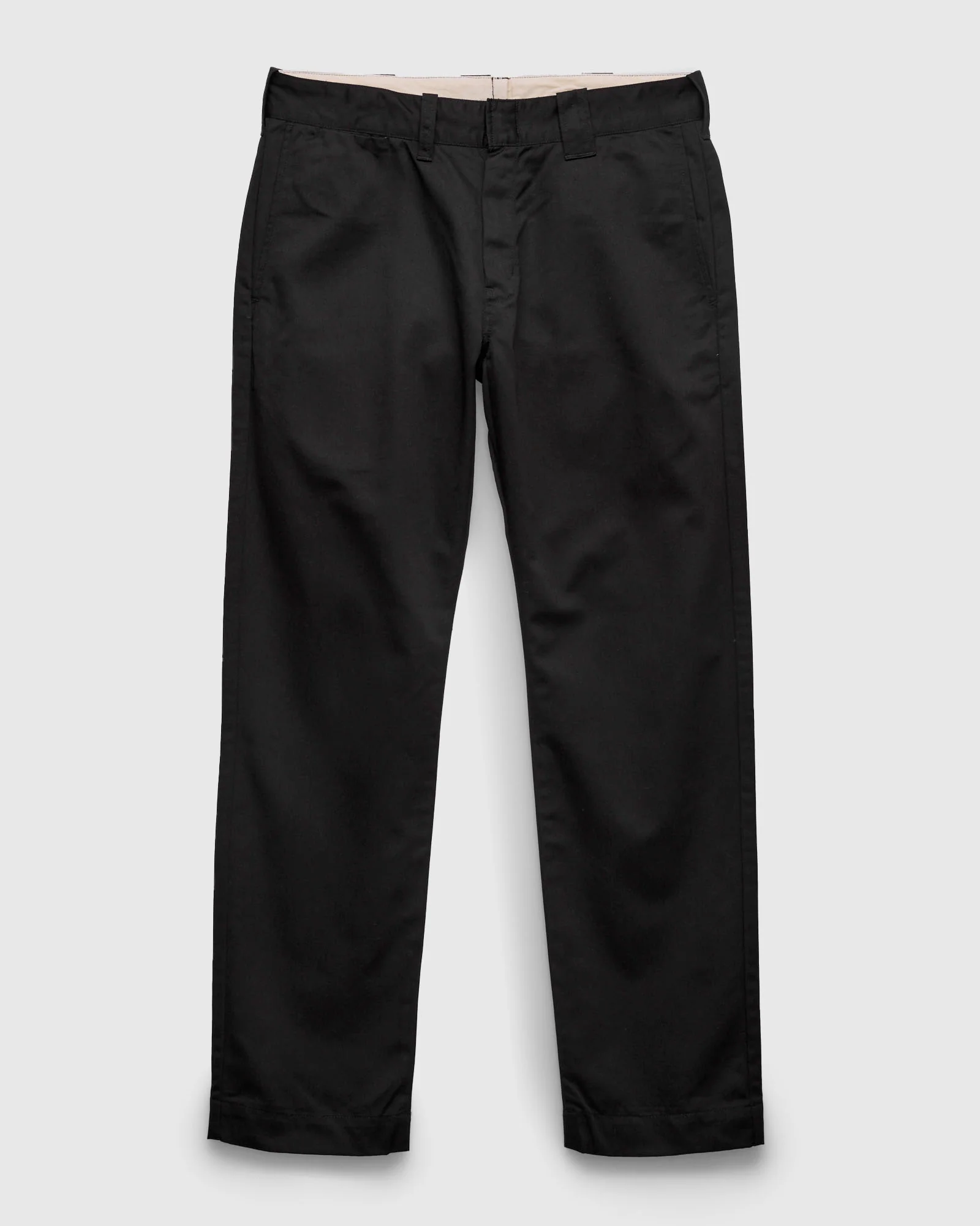 Chino Twill Work Trousers in Black