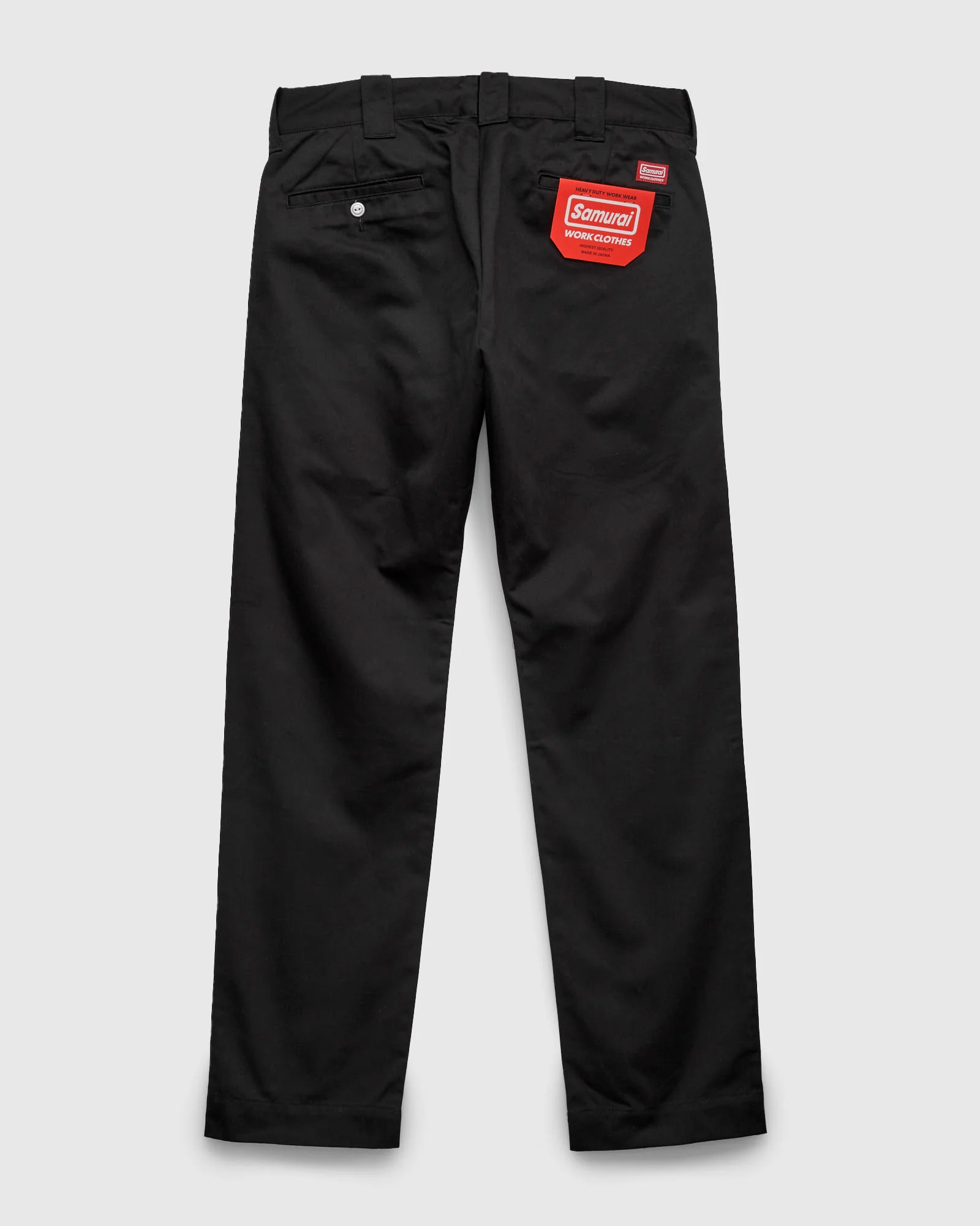 Chino Twill Work Trousers in Black - Image 2