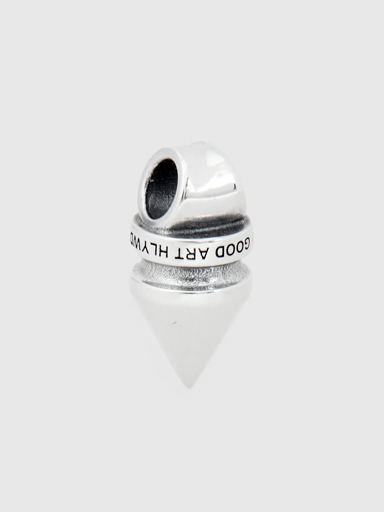 Classic Baby Spike Pendant 2A in Sterling Silver - Image 3