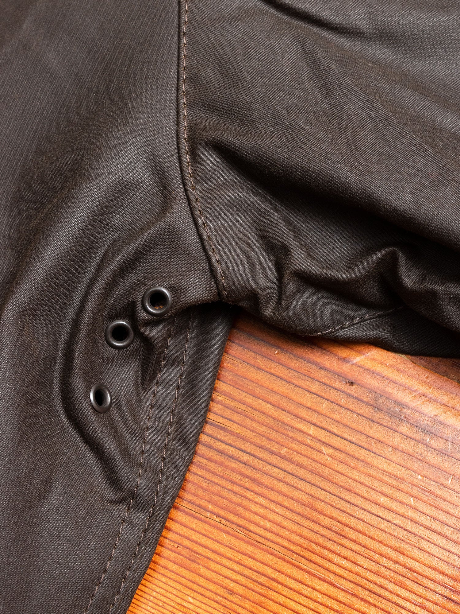 "Classic Bedale" Wax Jacket in Olive - Image 7