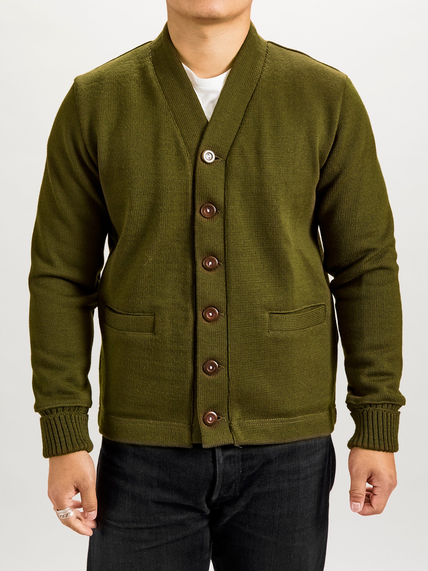 Classic Cardigan in Loden - Image 2