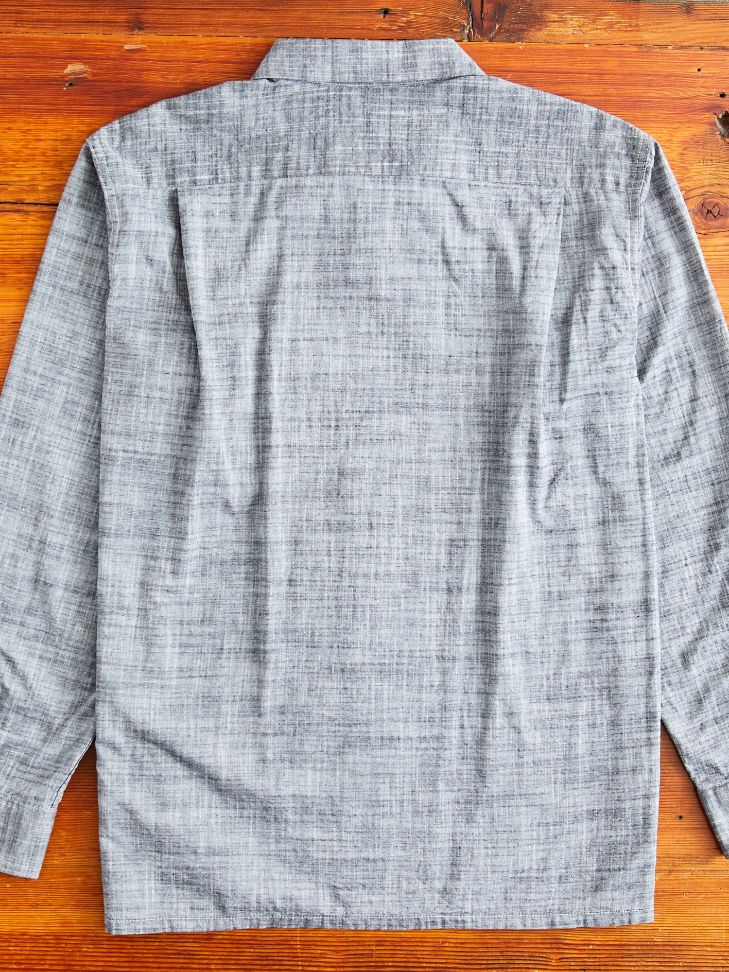 Classic Shirt in Black Cotton Slub - Image 11