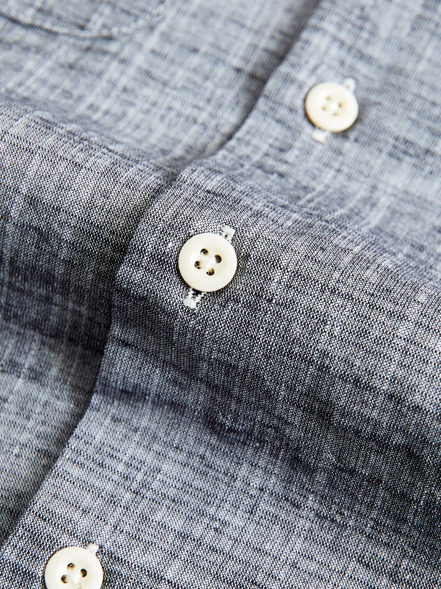 Classic Shirt in Black Cotton Slub - Image 7