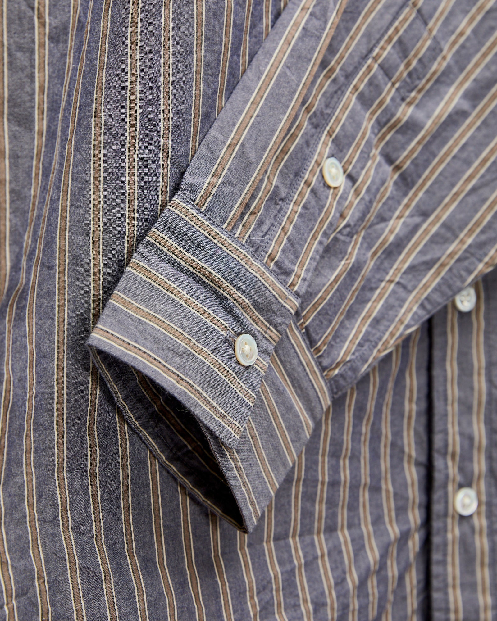 Commuter Shirt in Navy/Coyote Stripe - Image 5
