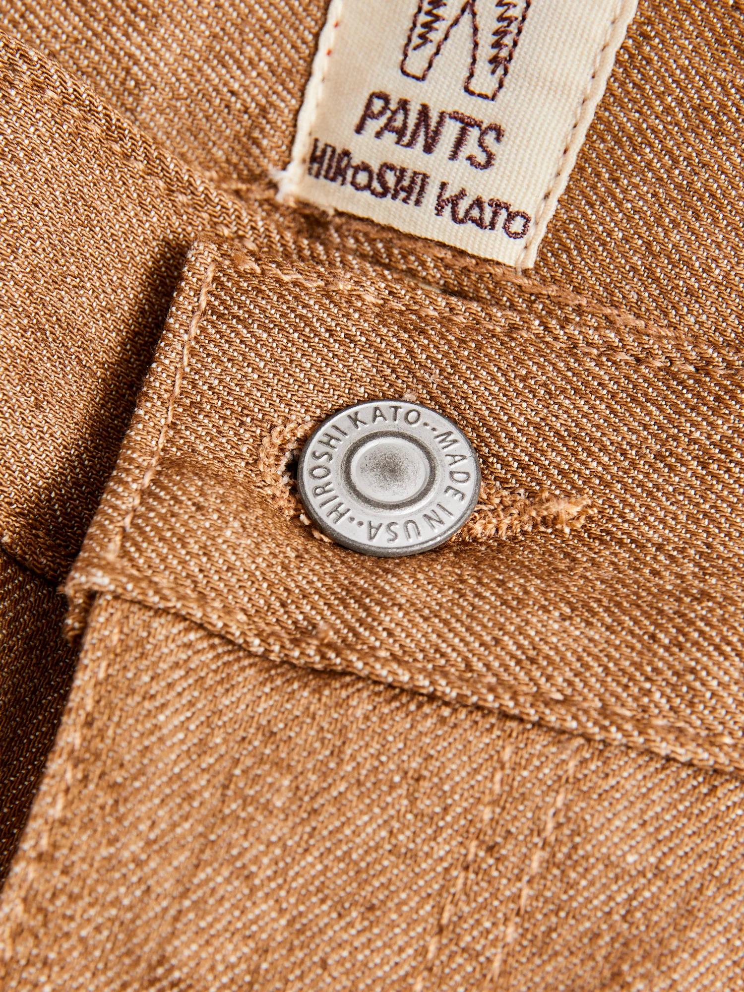 "Copper Raw" 10.5oz Stretch Selvedge Denim - Pen Slim - Image 8