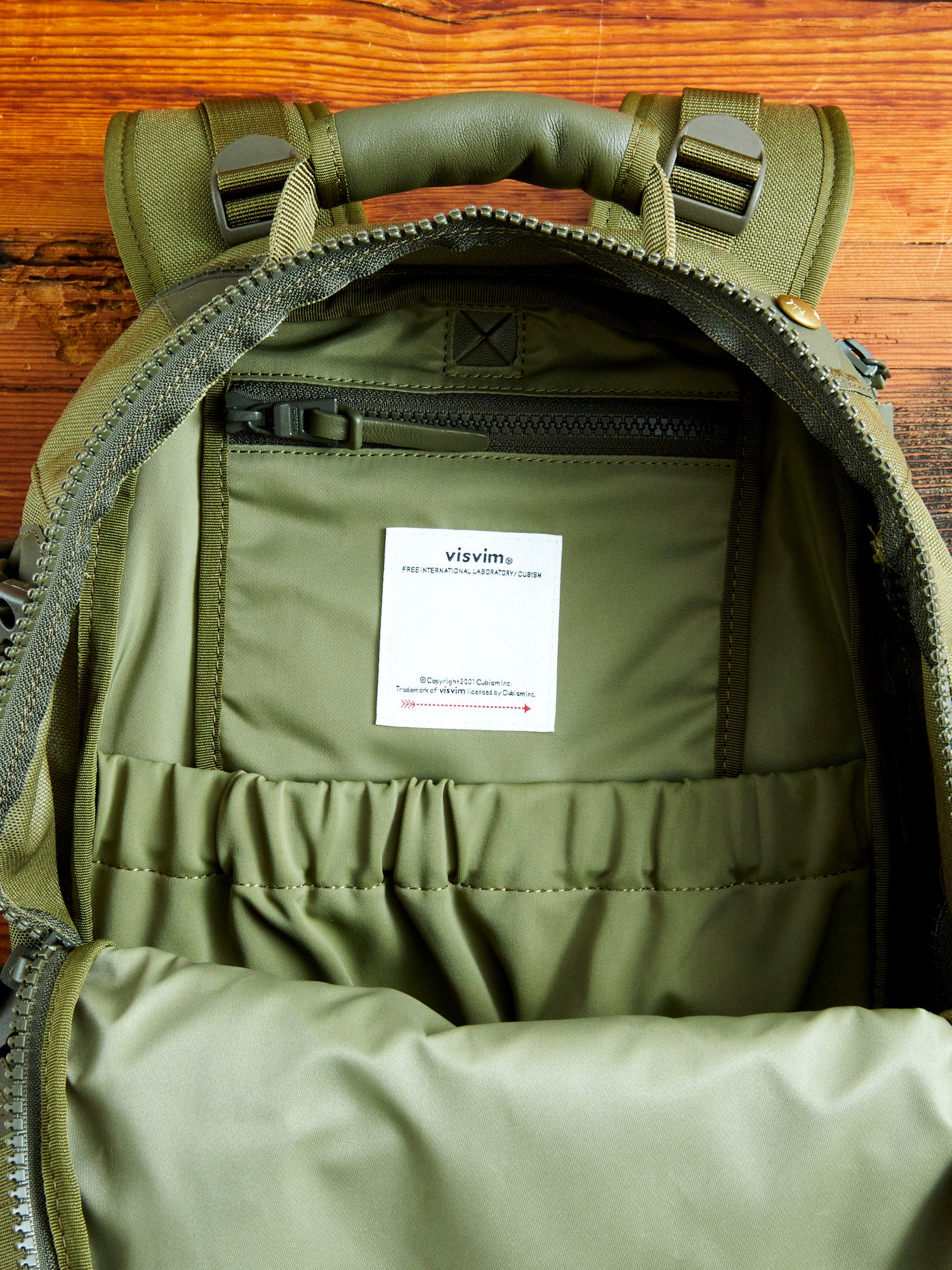 Cordura 20L Backpack in Olive Lambskin - Image 14