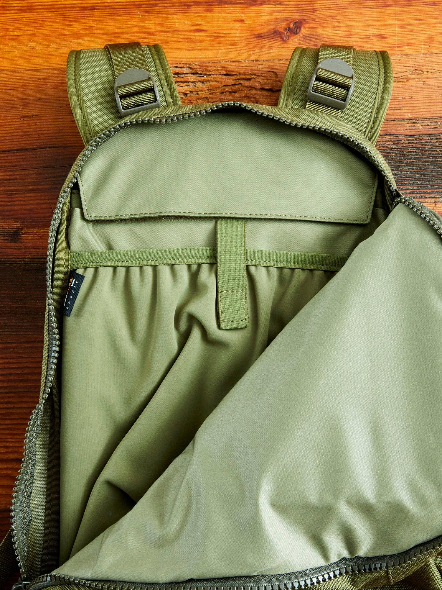 Cordura 20L Backpack in Olive Lambskin - Image 15