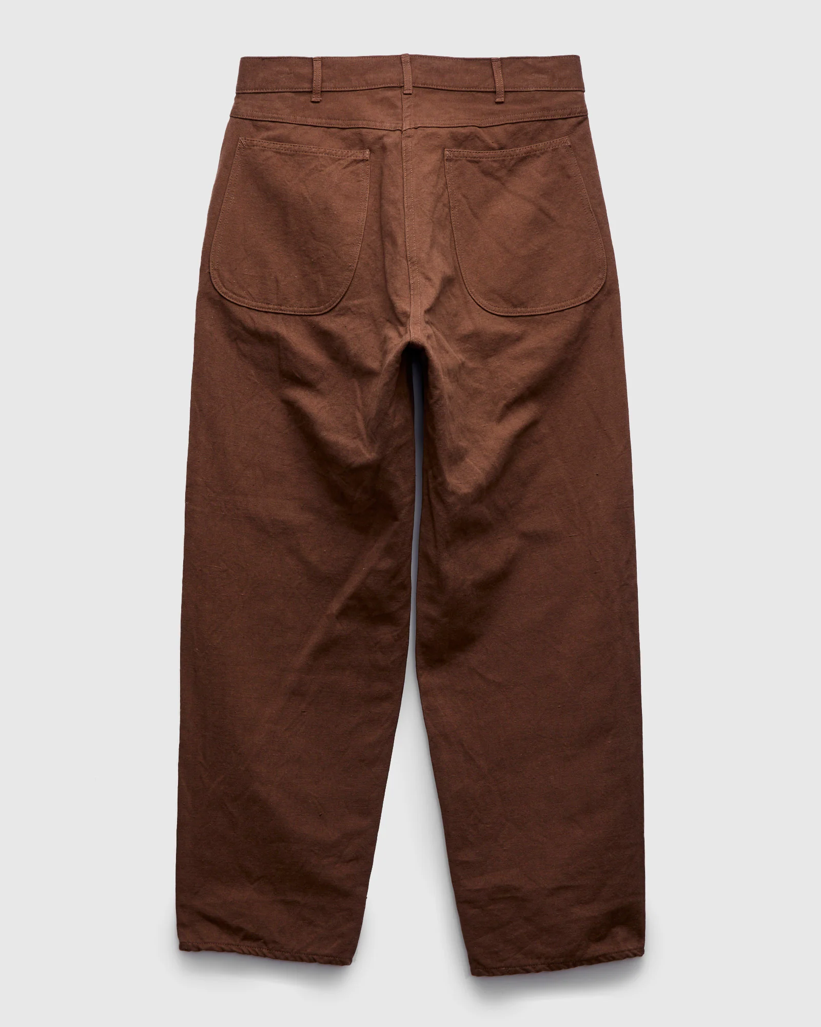 Cotton Hemp Painter Pants in Kakishibu - Image 2