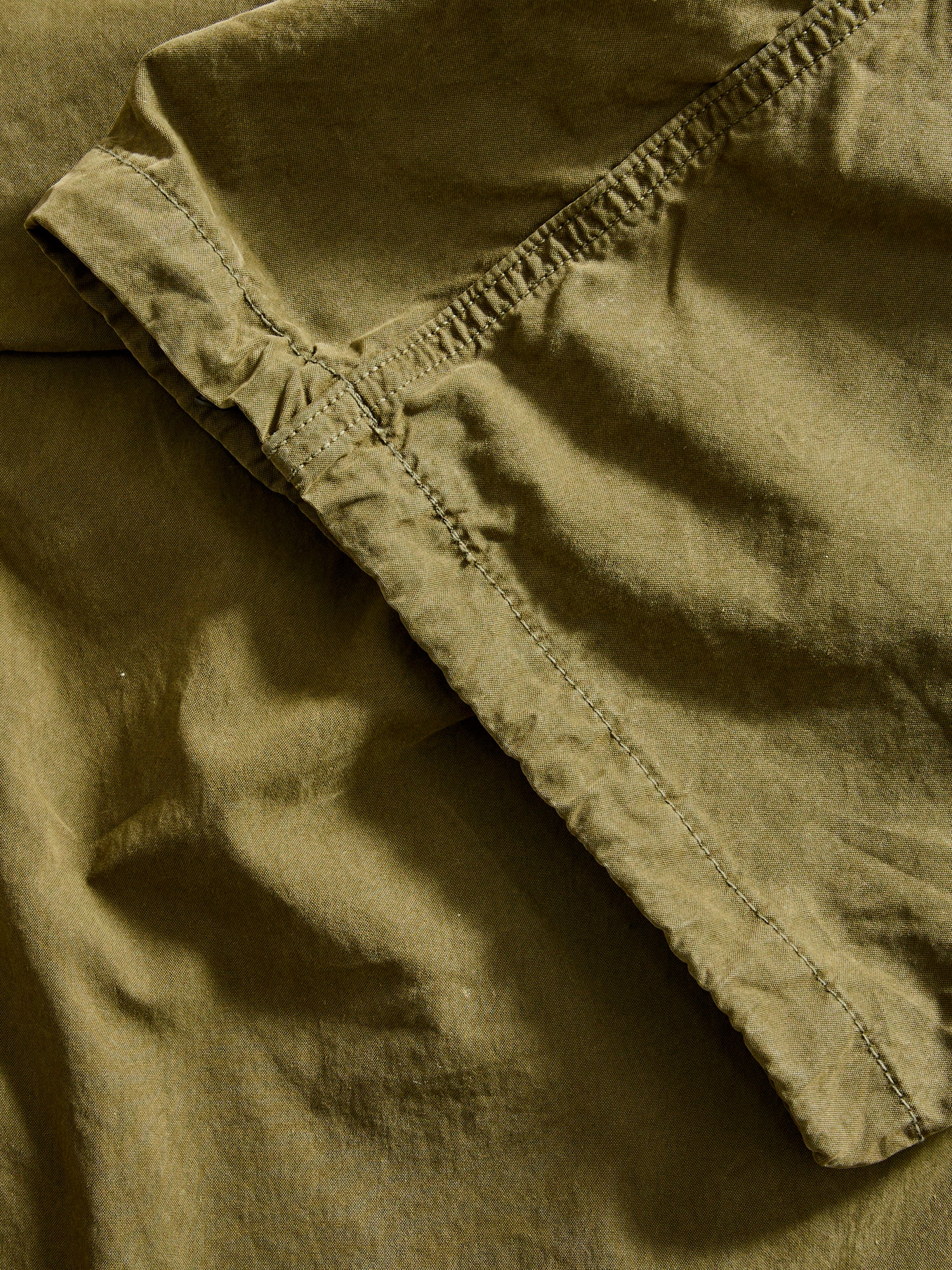 Cotton Nylon Darted Cargo Pants in Olive - Image 7