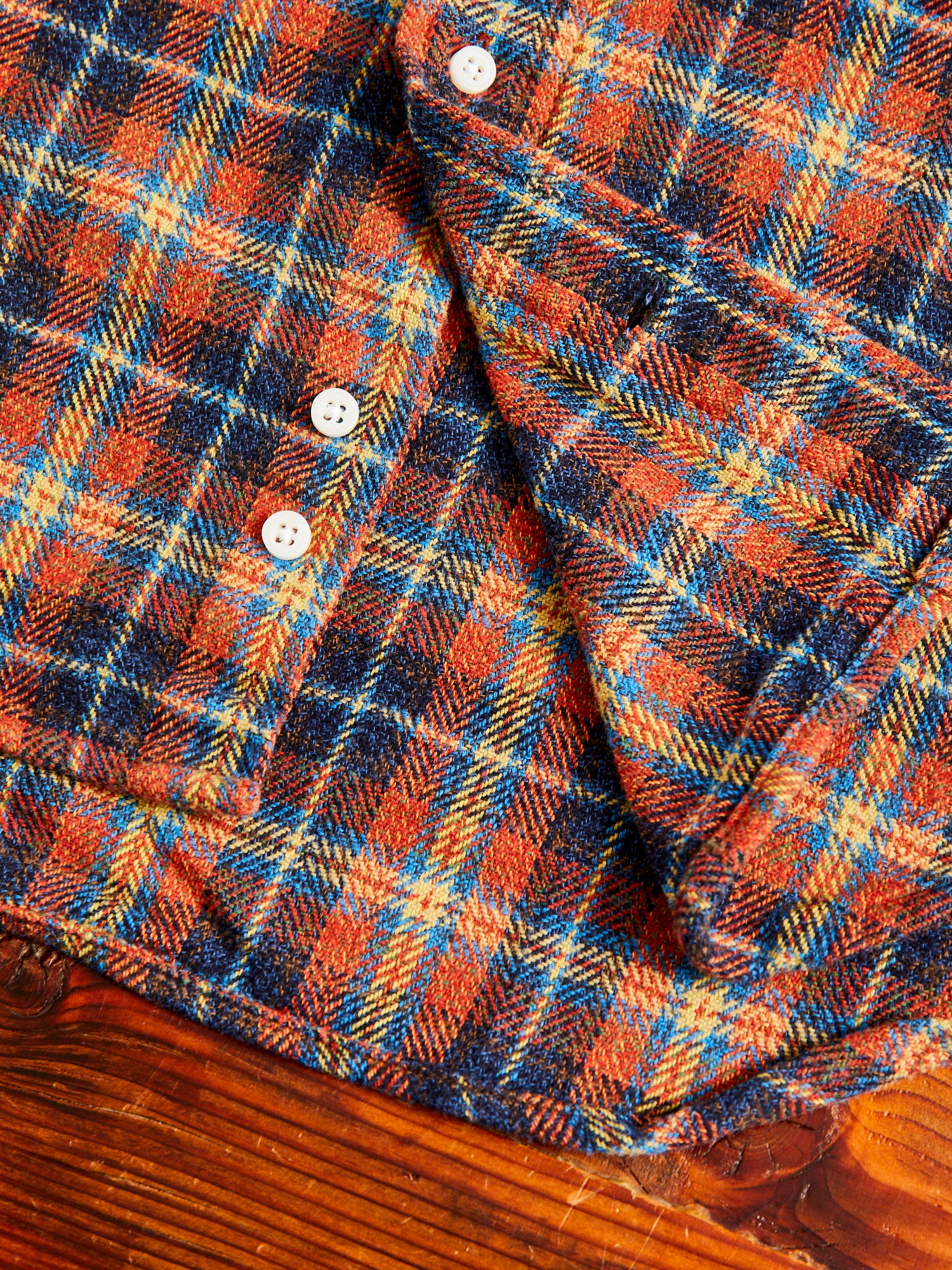 Cotton Tweed Check in Red - Image 7