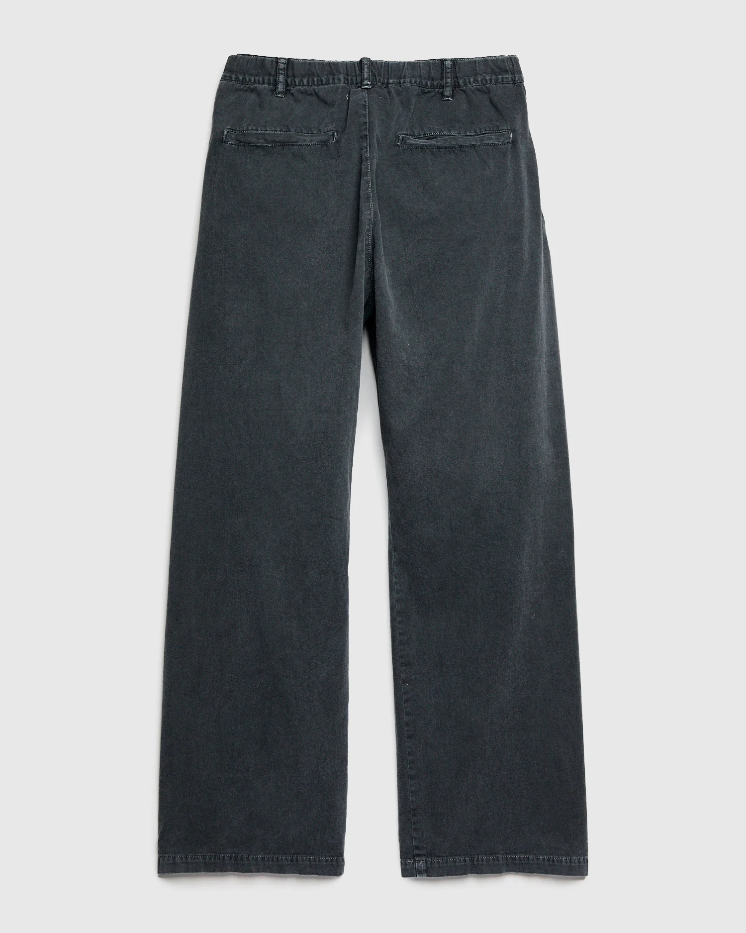 Cotton Twill Easy Pants in Washed Black - Image 2