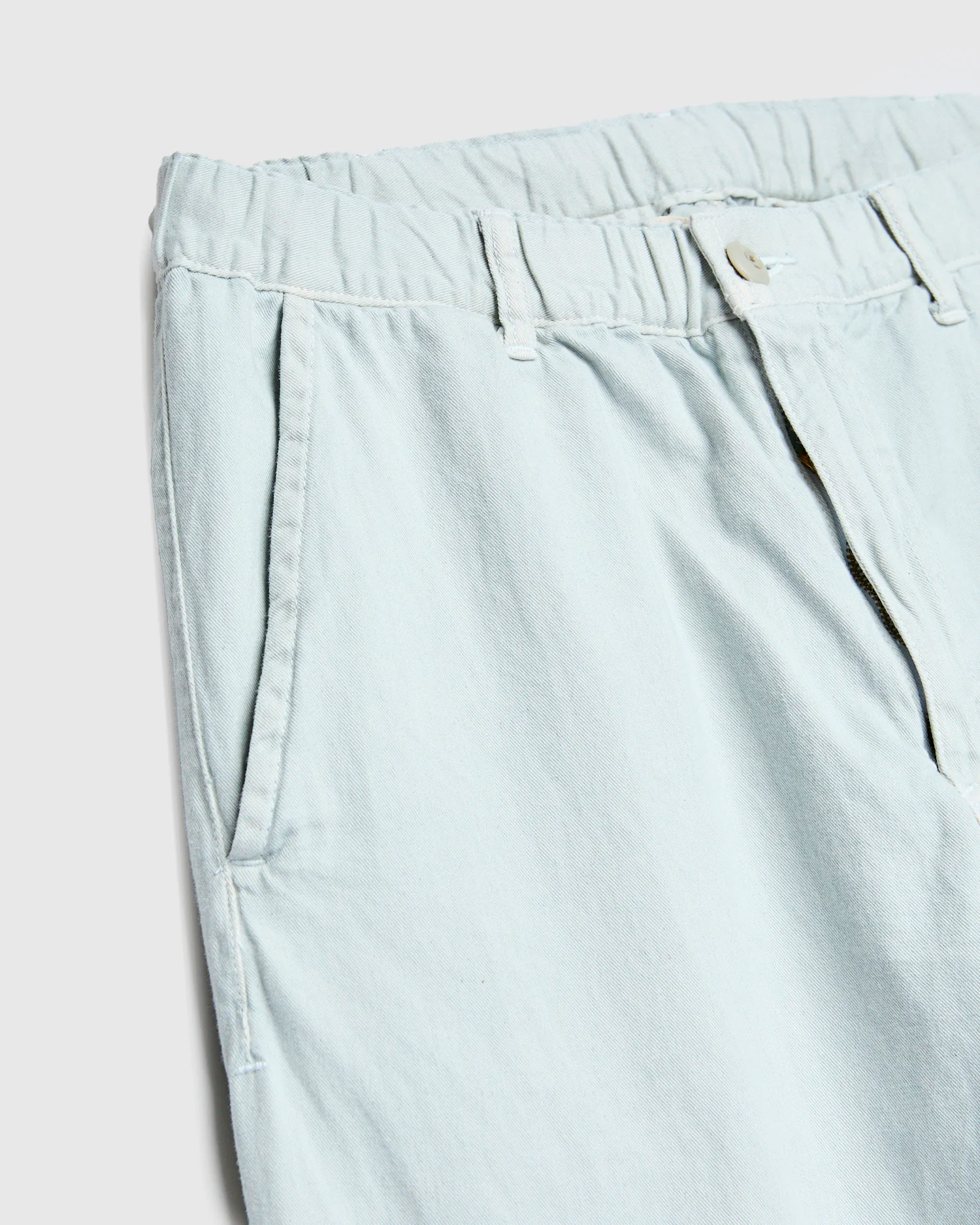 Cotton Twill Easy Pants in Washed Sax - Image 5