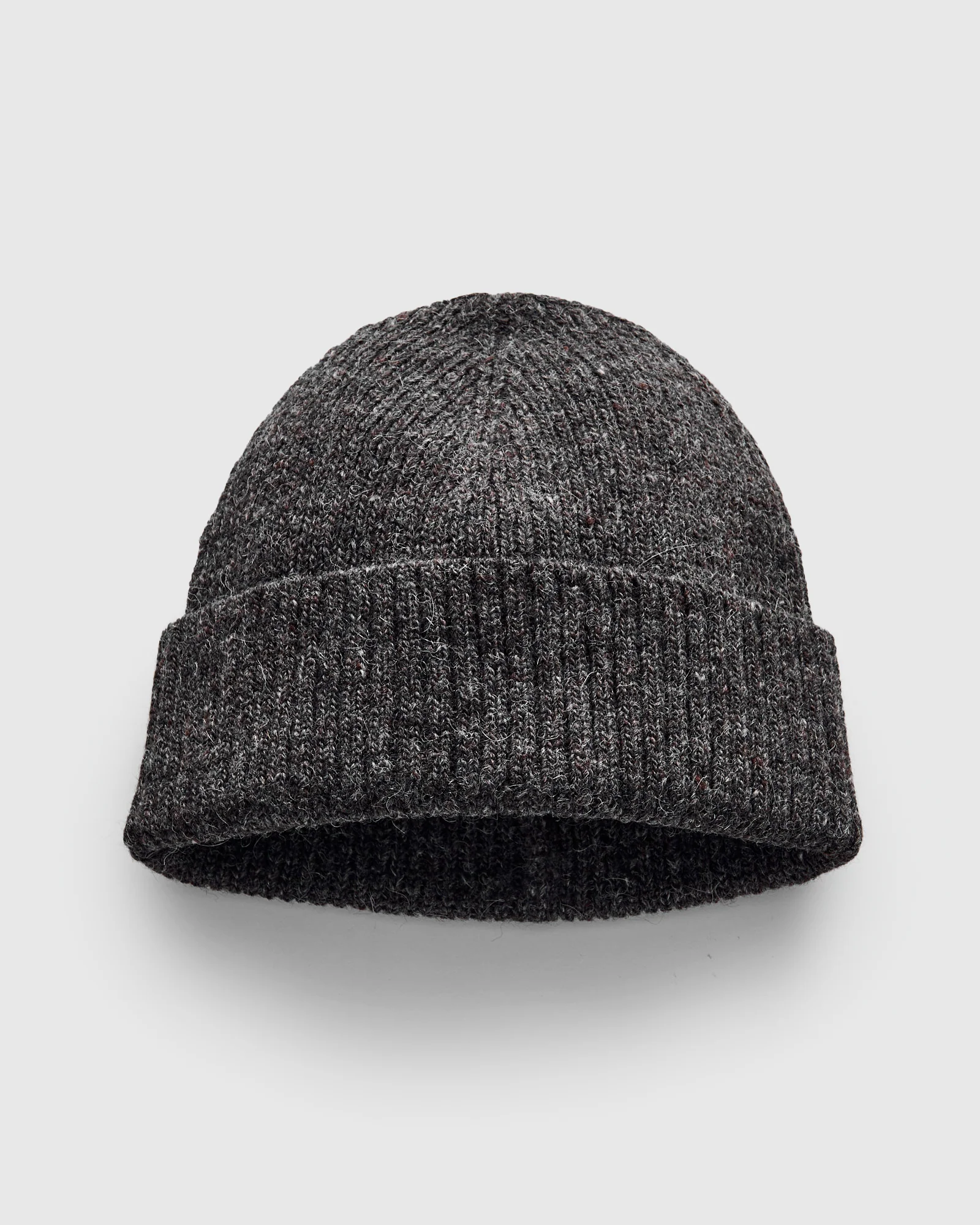 Alpaca Watch Cap in Pewter Tweed