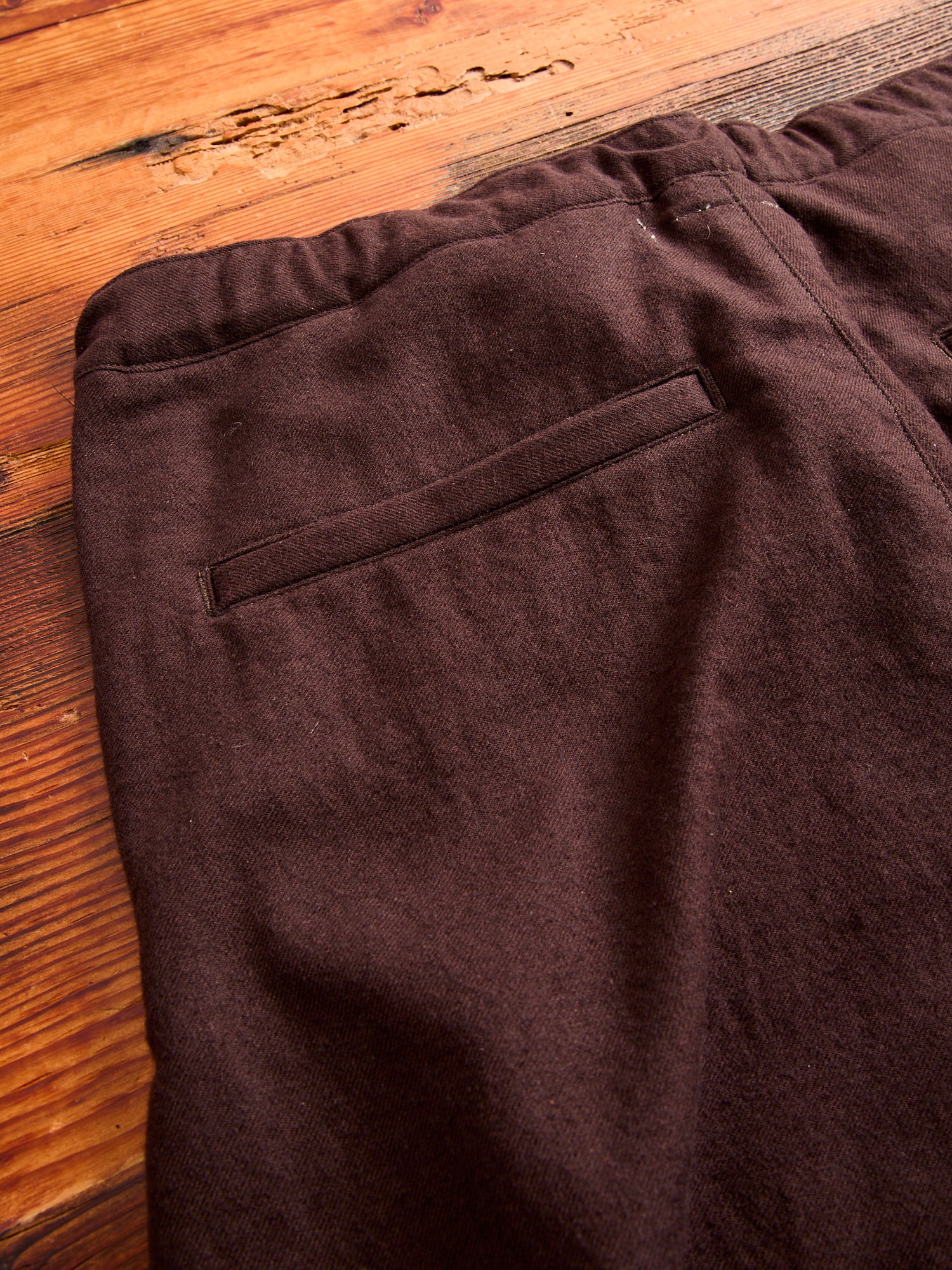 Cotton Wool Easy Pants in Brown - Image 10