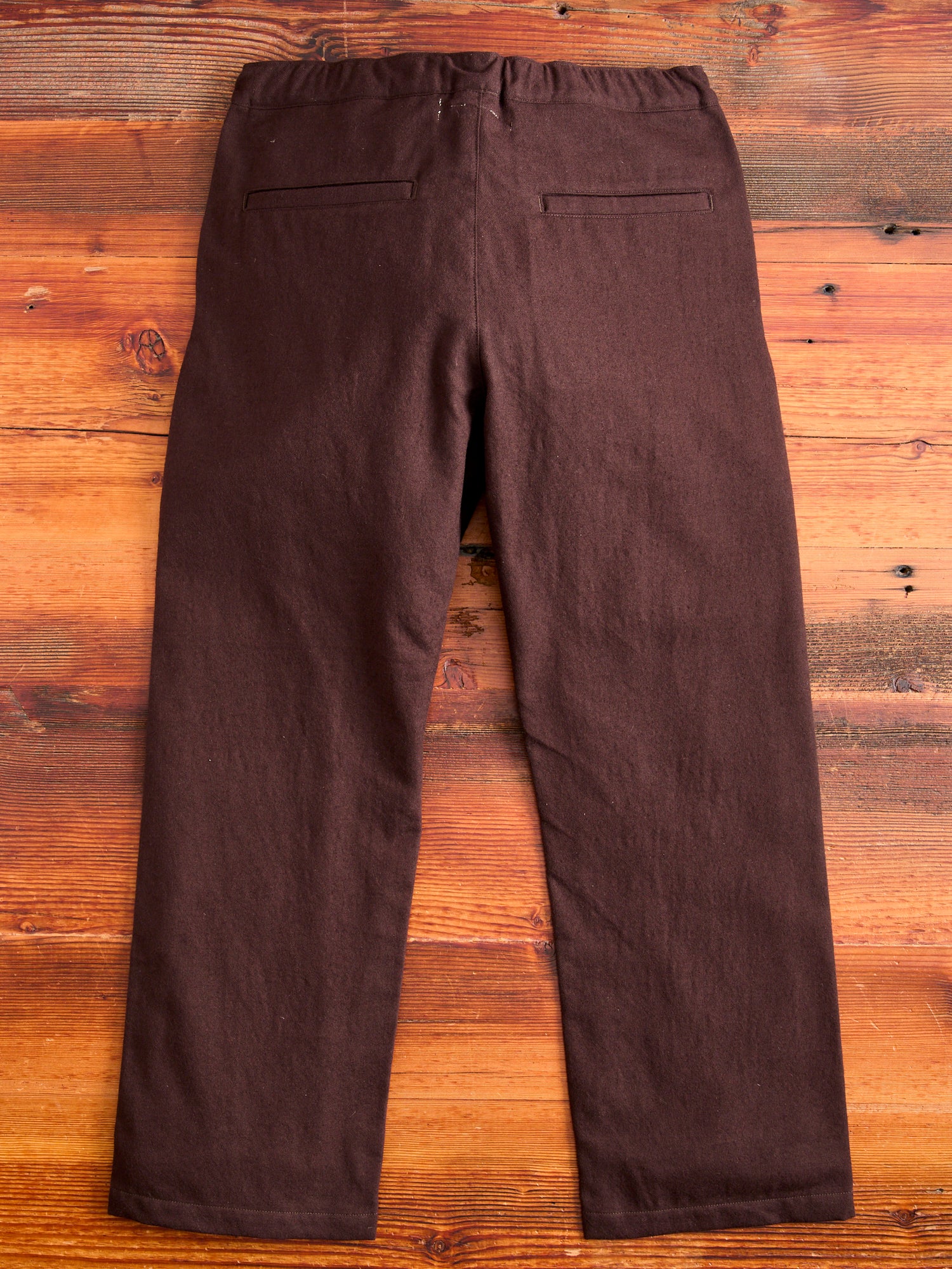Cotton Wool Easy Pants in Brown - Image 3