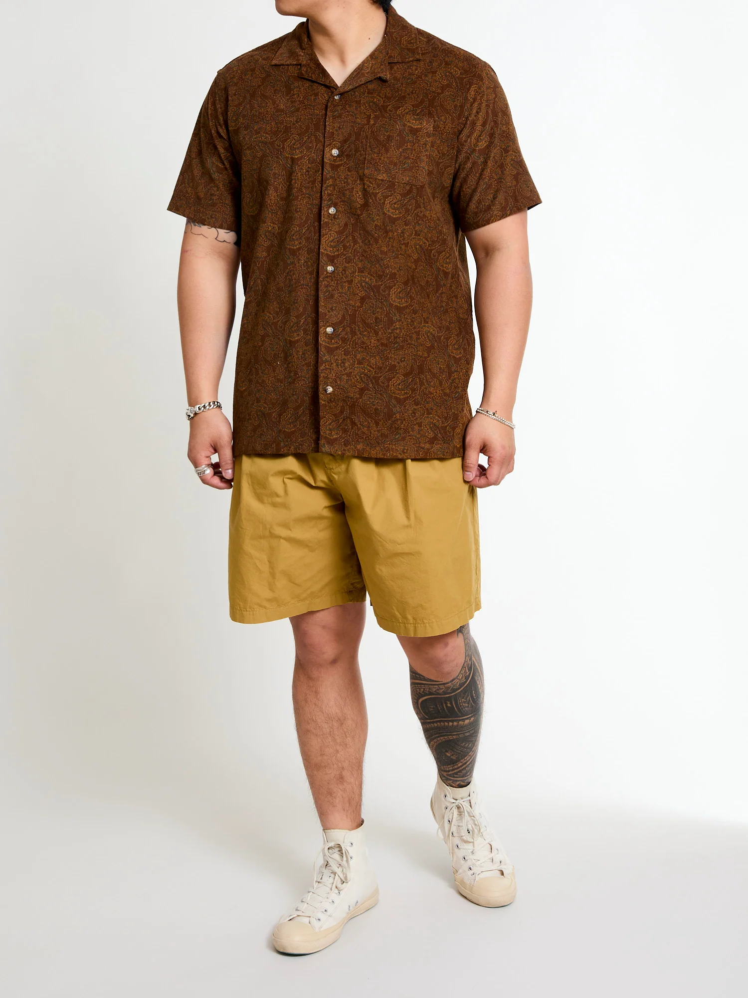 Crammond Shirt in Rust Paisley - Image 10