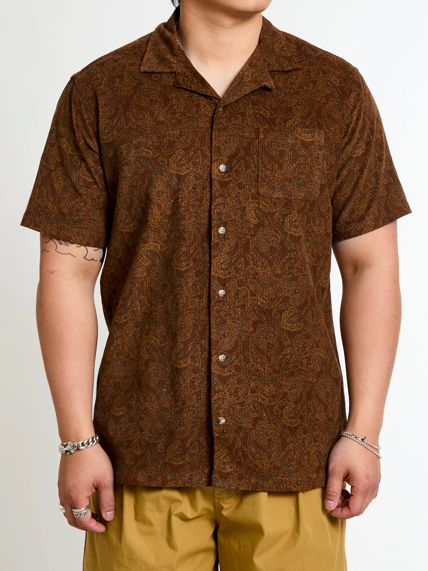 Crammond Shirt in Rust Paisley - Image 2