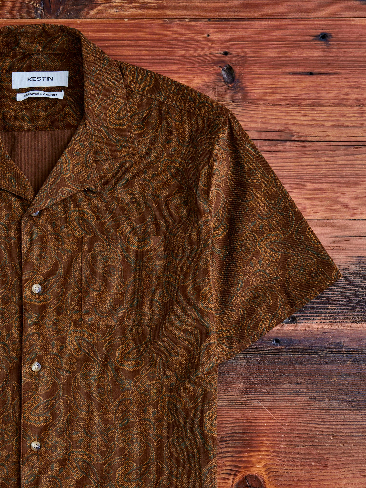 Crammond Shirt in Rust Paisley - Image 4