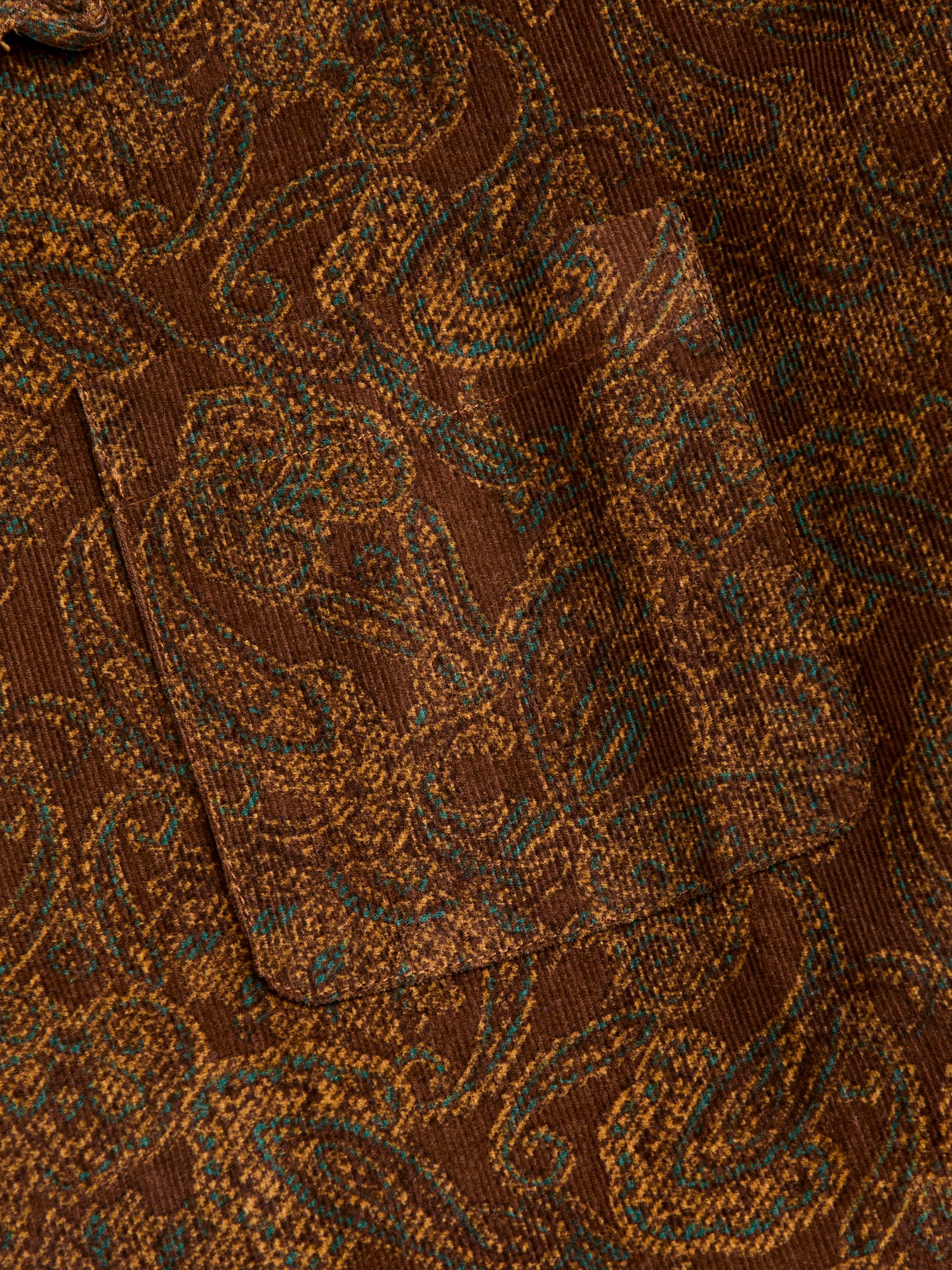 Crammond Shirt in Rust Paisley - Image 5