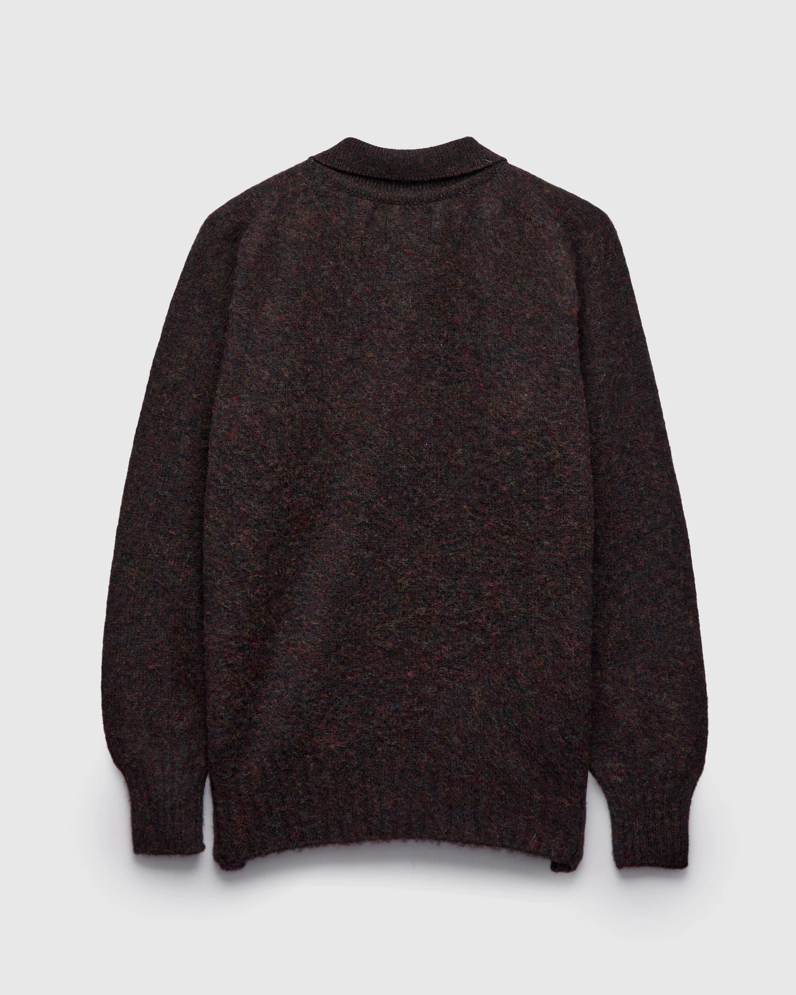 "Creatures of the Howlin' Moon" Wool Knit Cardigan in Wolf - Image 3